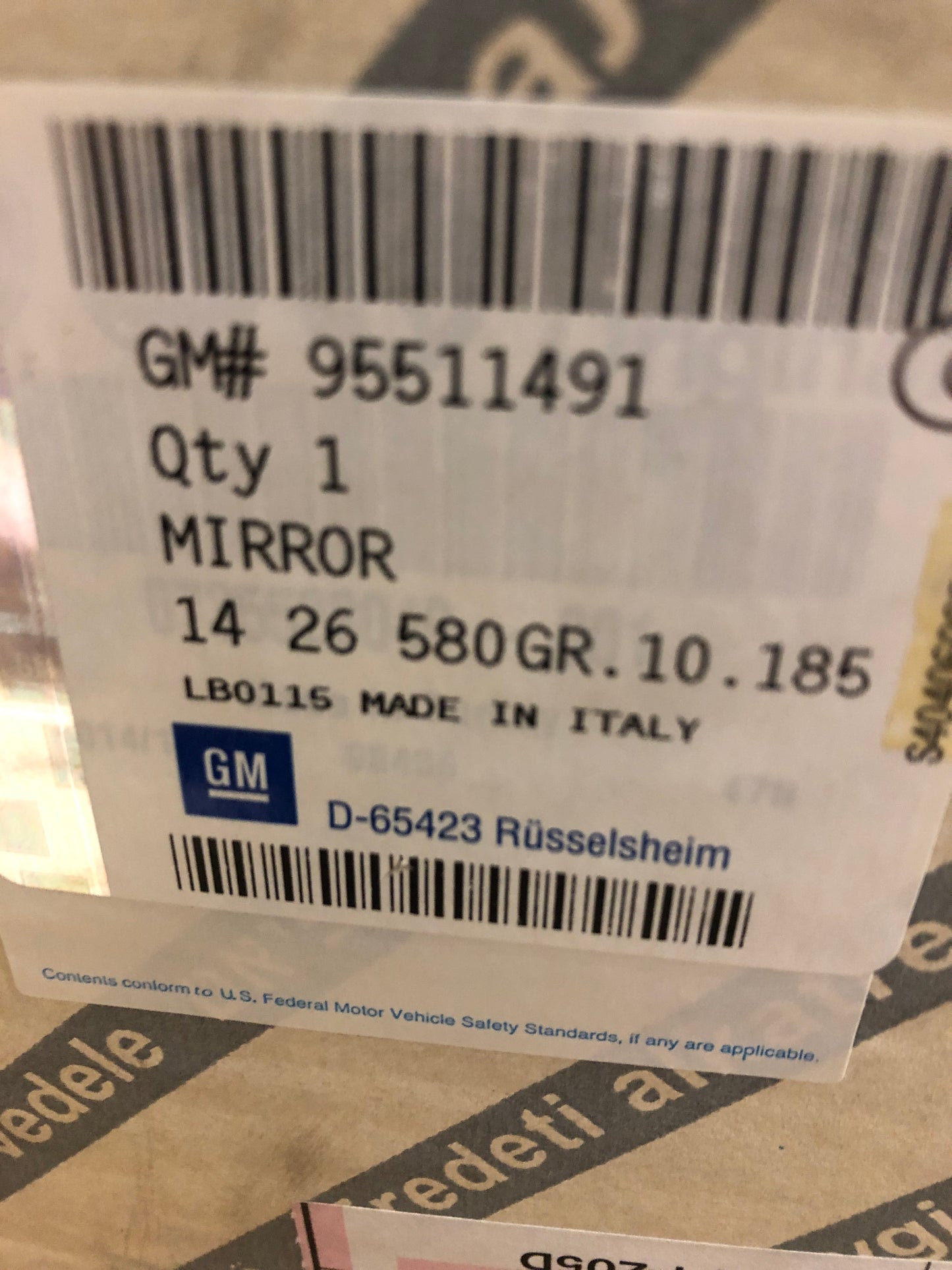 Original Opel Combo D Außenspiegel links Neu