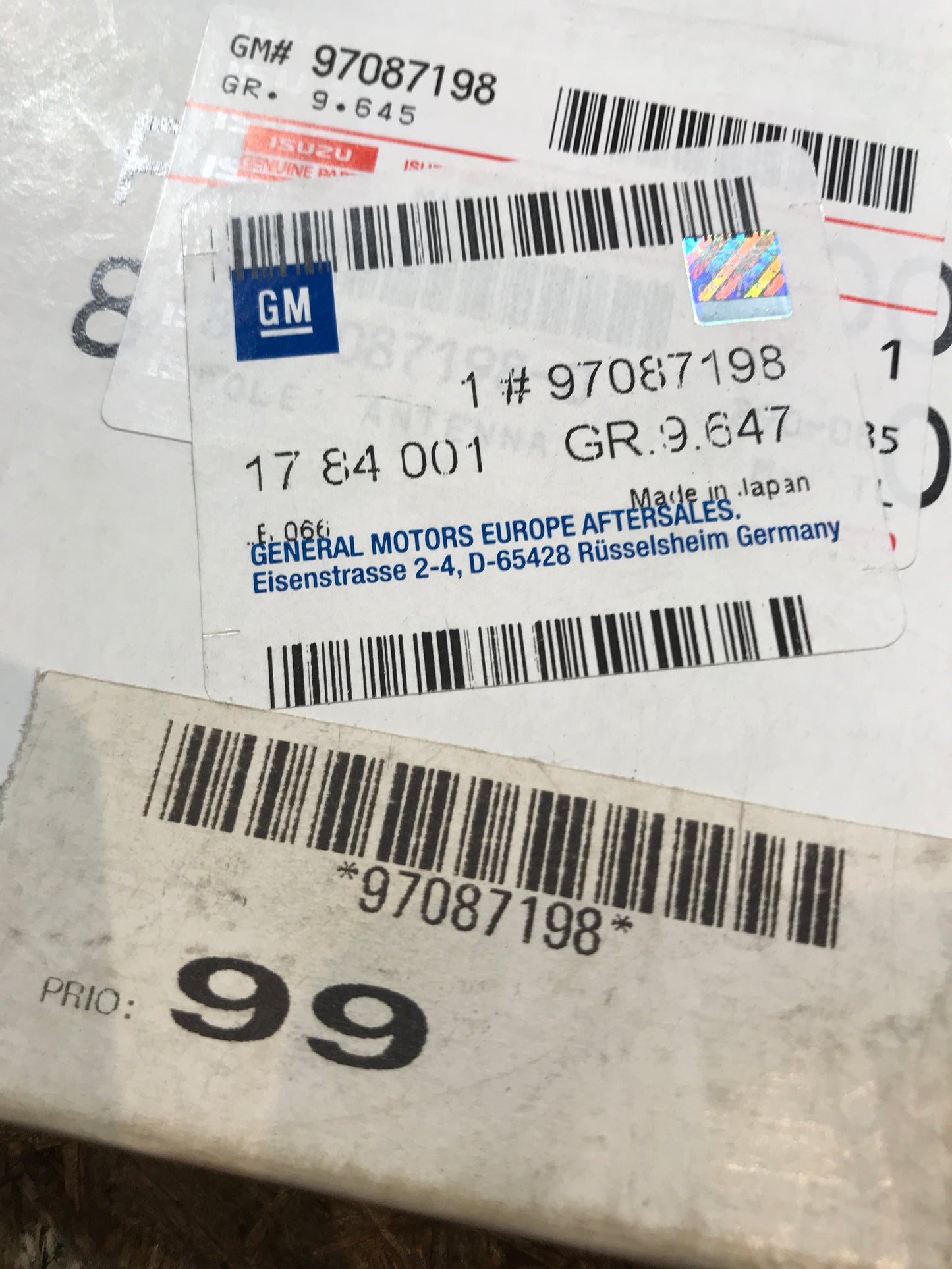 Original Opel Monterey Antenne NEU