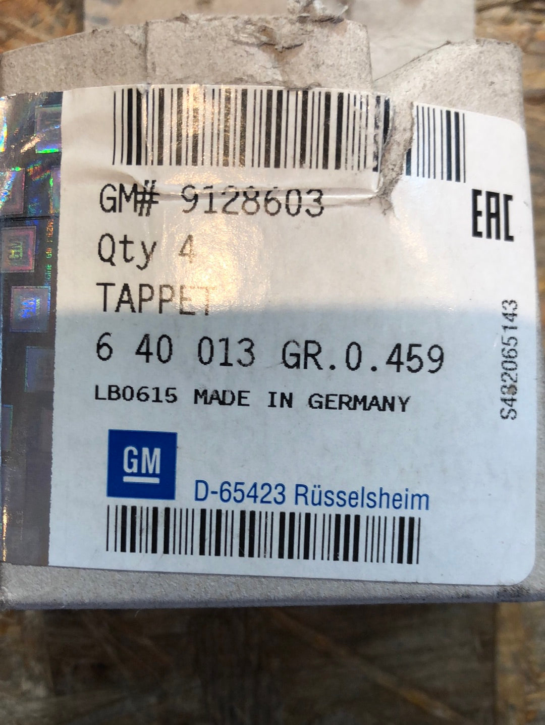 Original GM Opel Corsa B C Astra G Agila A Ventilstößel Neu