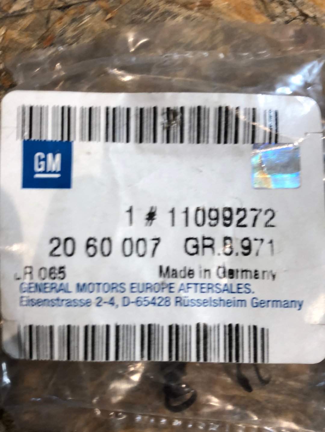 Original GM Opel Corsa C Verschlussschraube an Ölpumpe Neu