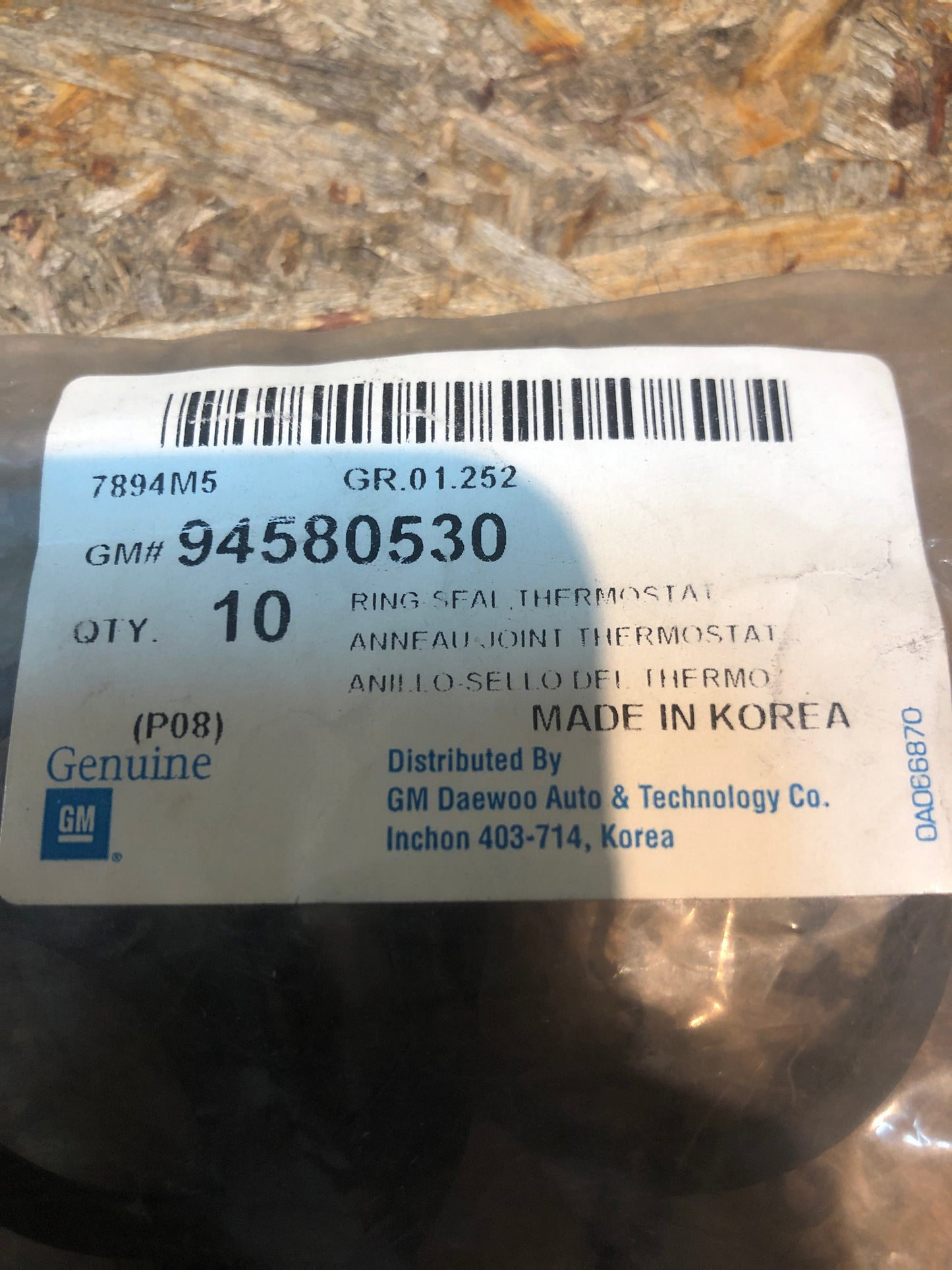 Original GM Chevrolet Daewoo Dichtung Thermostat Neu
