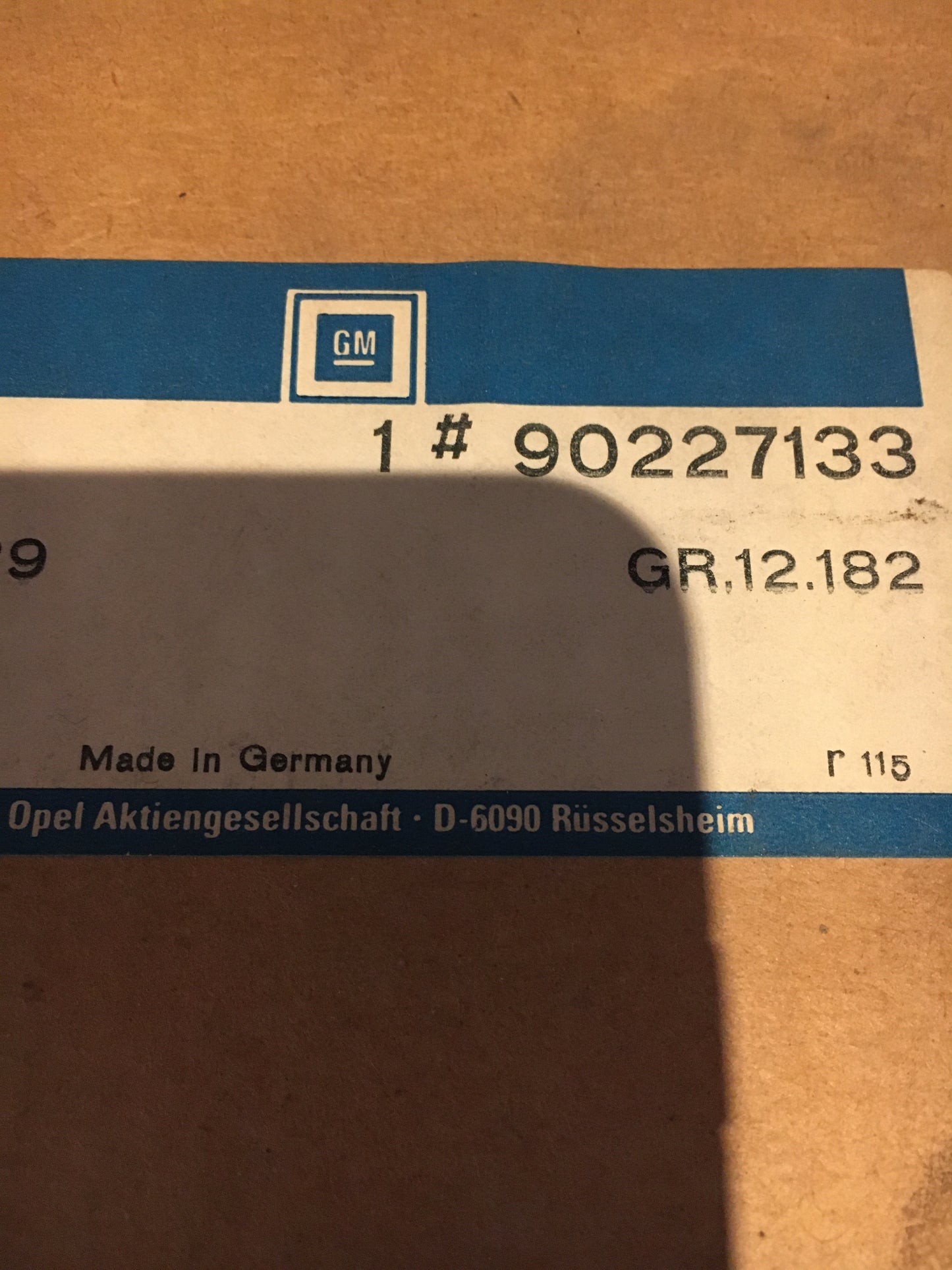 Original Ascona C Reflektor, Blende Nummernschild NEU