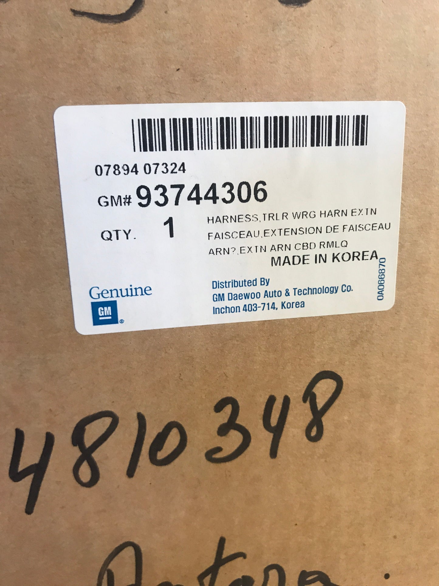 Original Opel Antara Kabelsatz Anhängerkupplung Verlängerung NEU