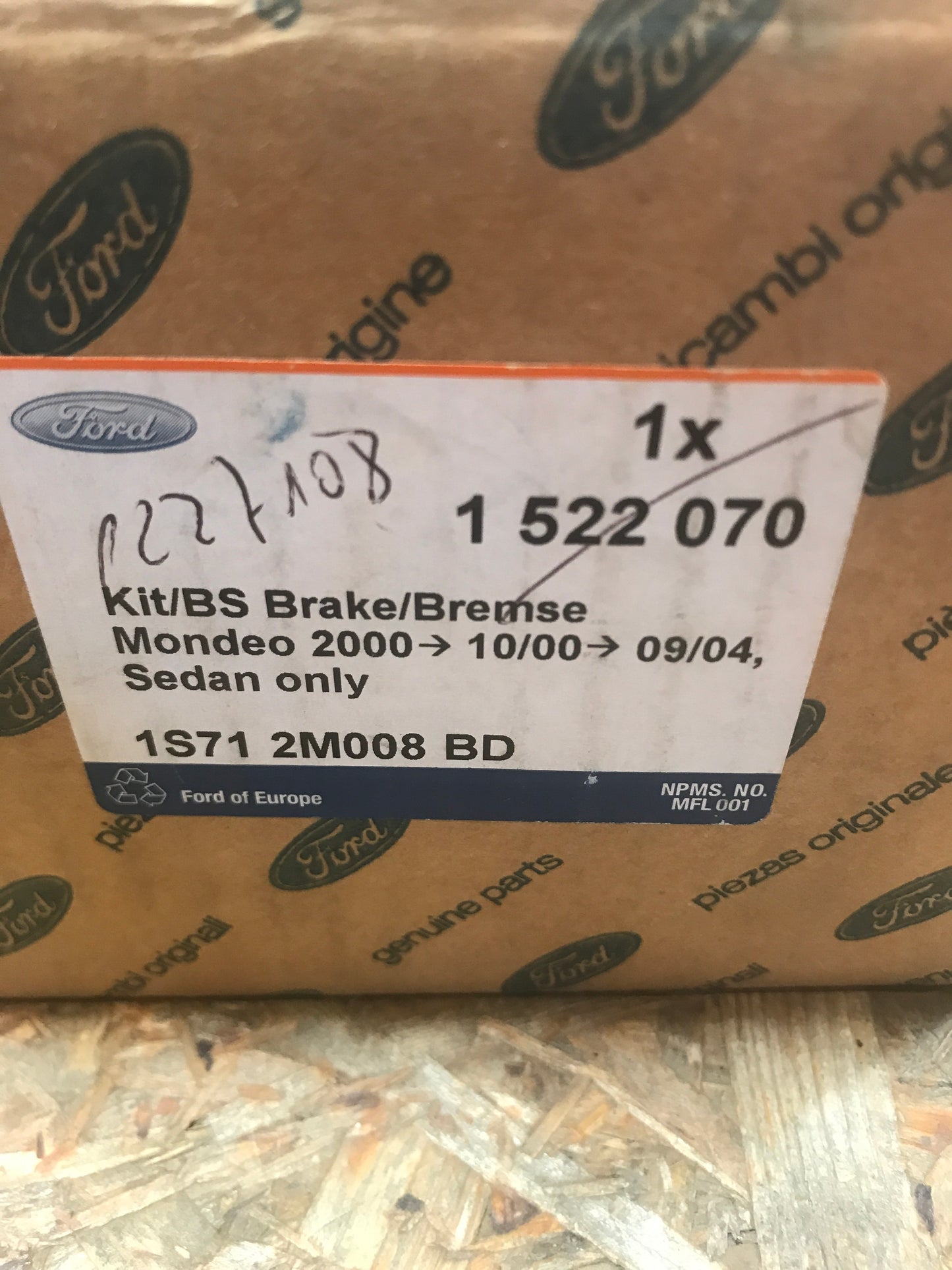 Original Ford Mondeo III Bremsbeläge Satz hinten NEU