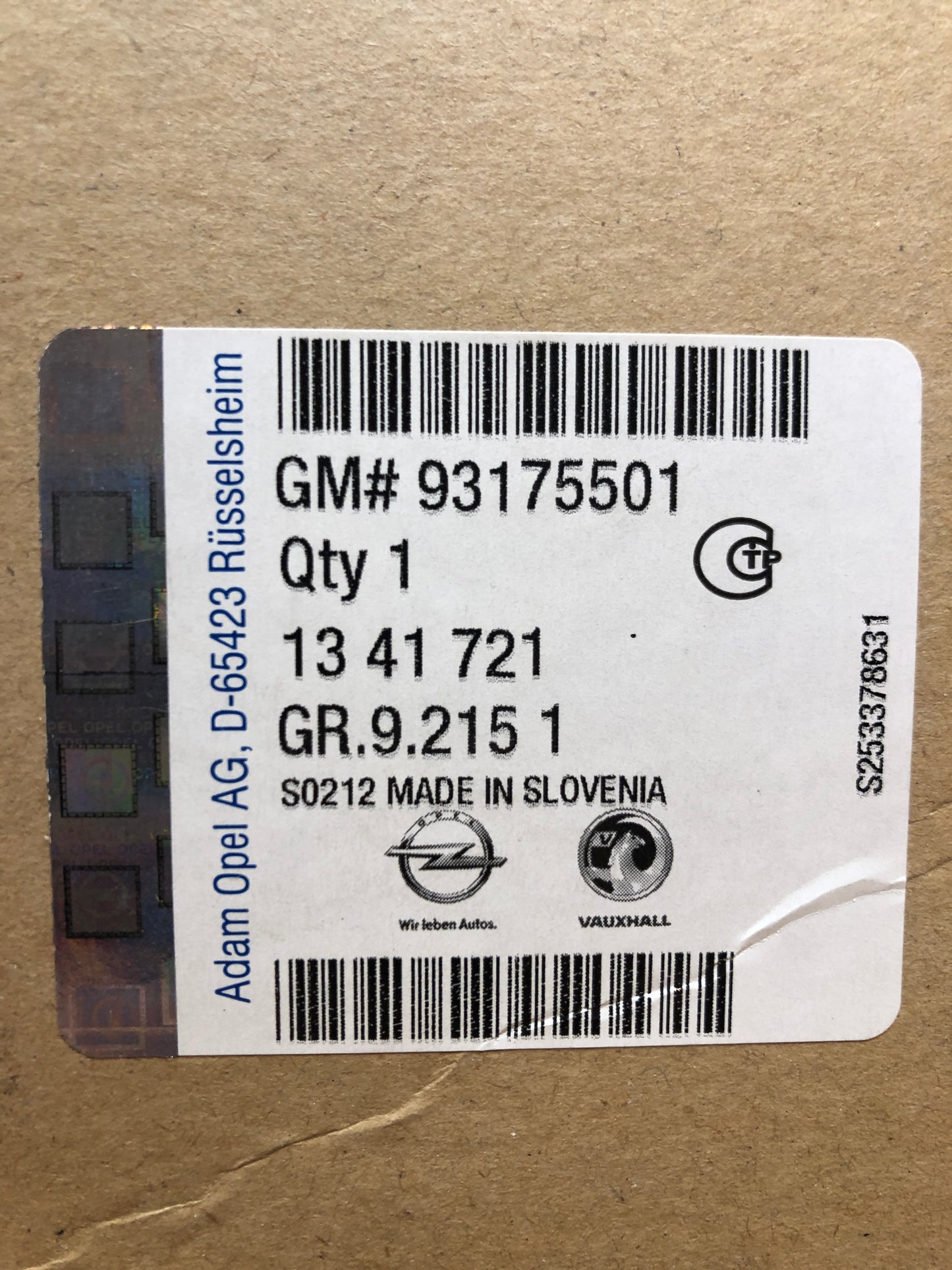 Original GM Opel Meriva A Lüfter Widerstand Neu