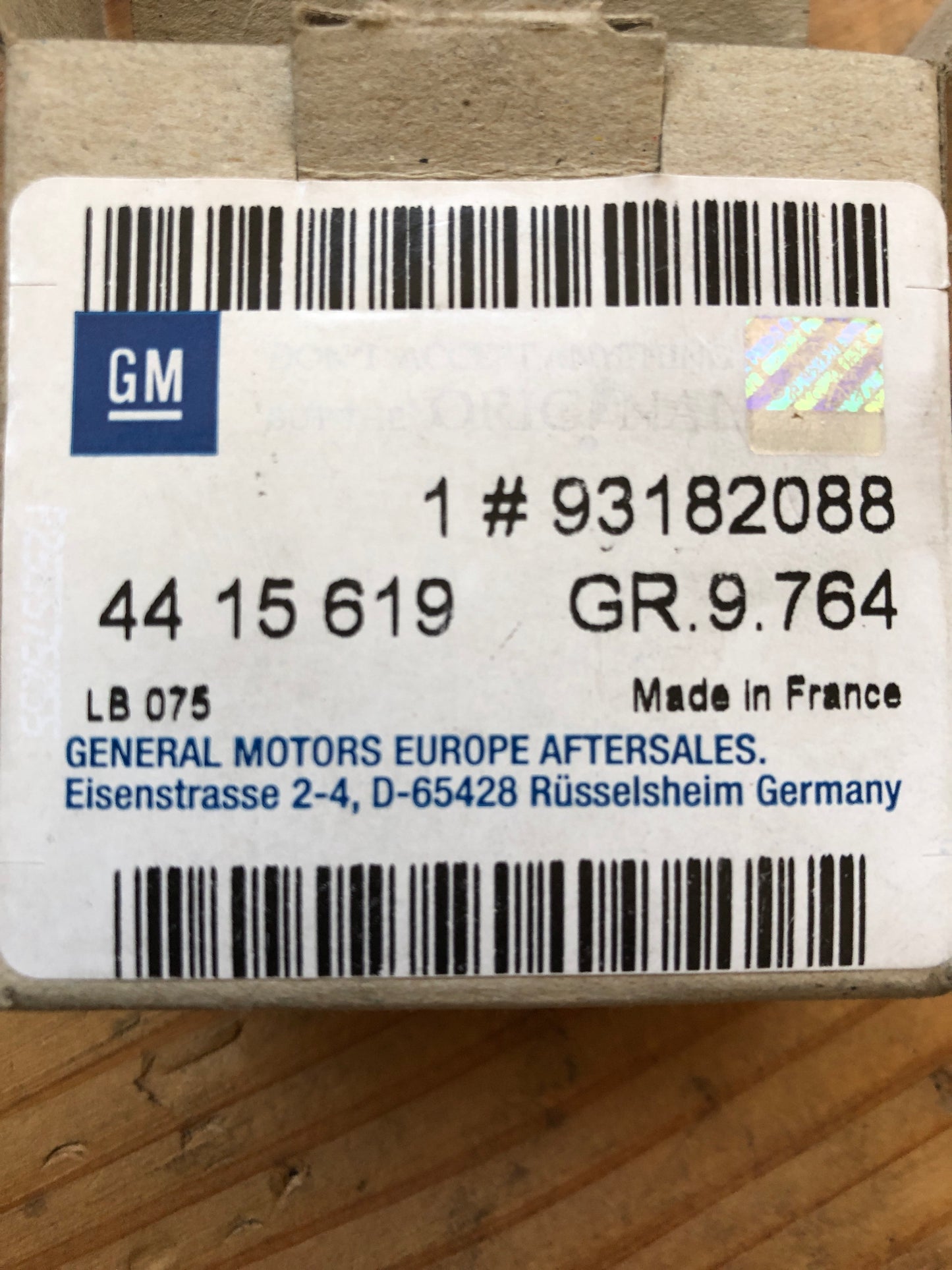 Original GM Opel Movano A Parksensor Neu