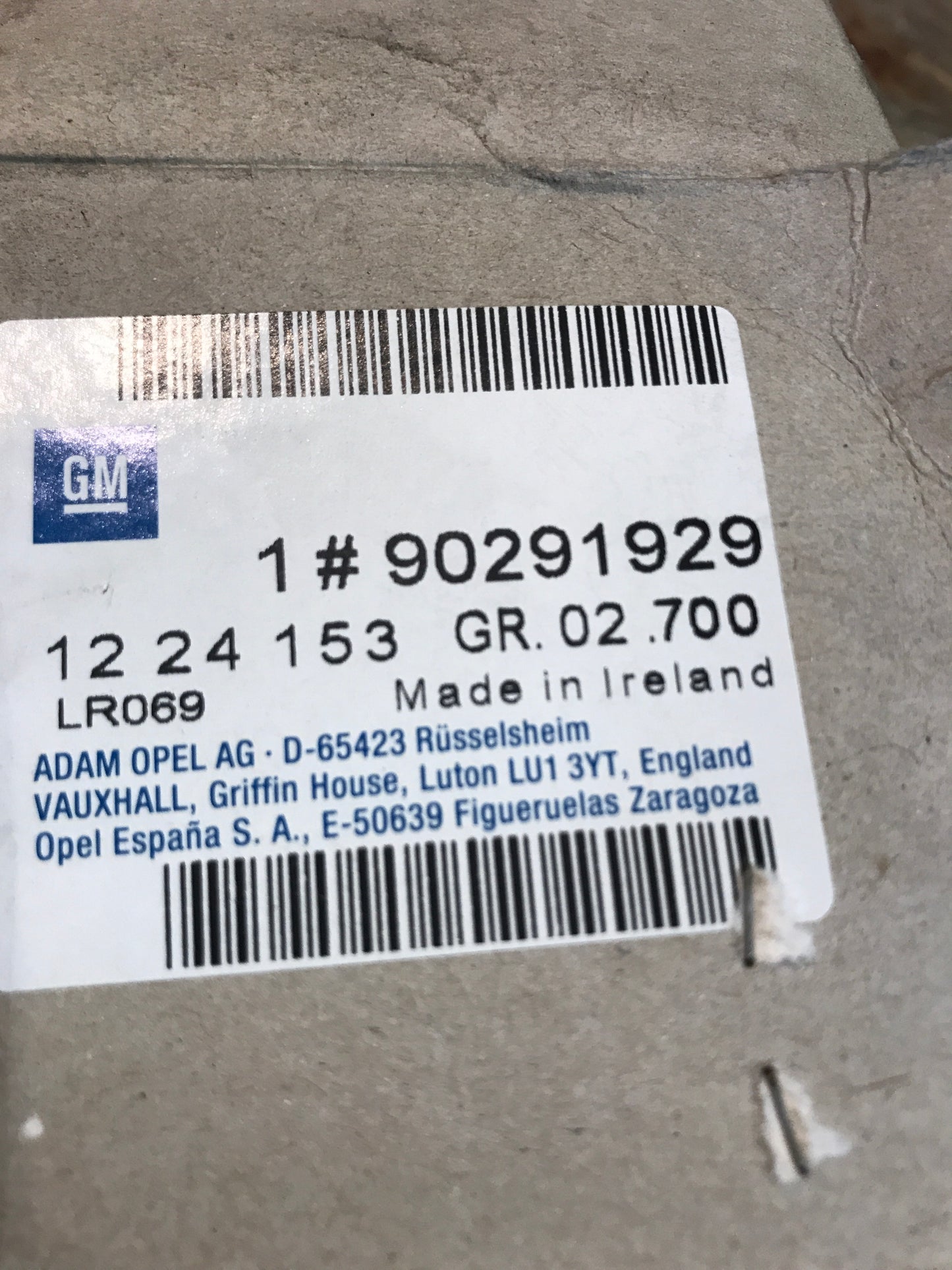 Original Vectra A Kennzeichenleuchte NEu