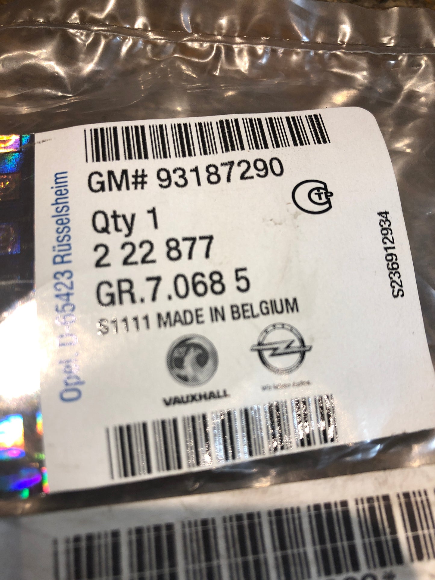 Original Opel Astra H Blende Abschleppöse Neu