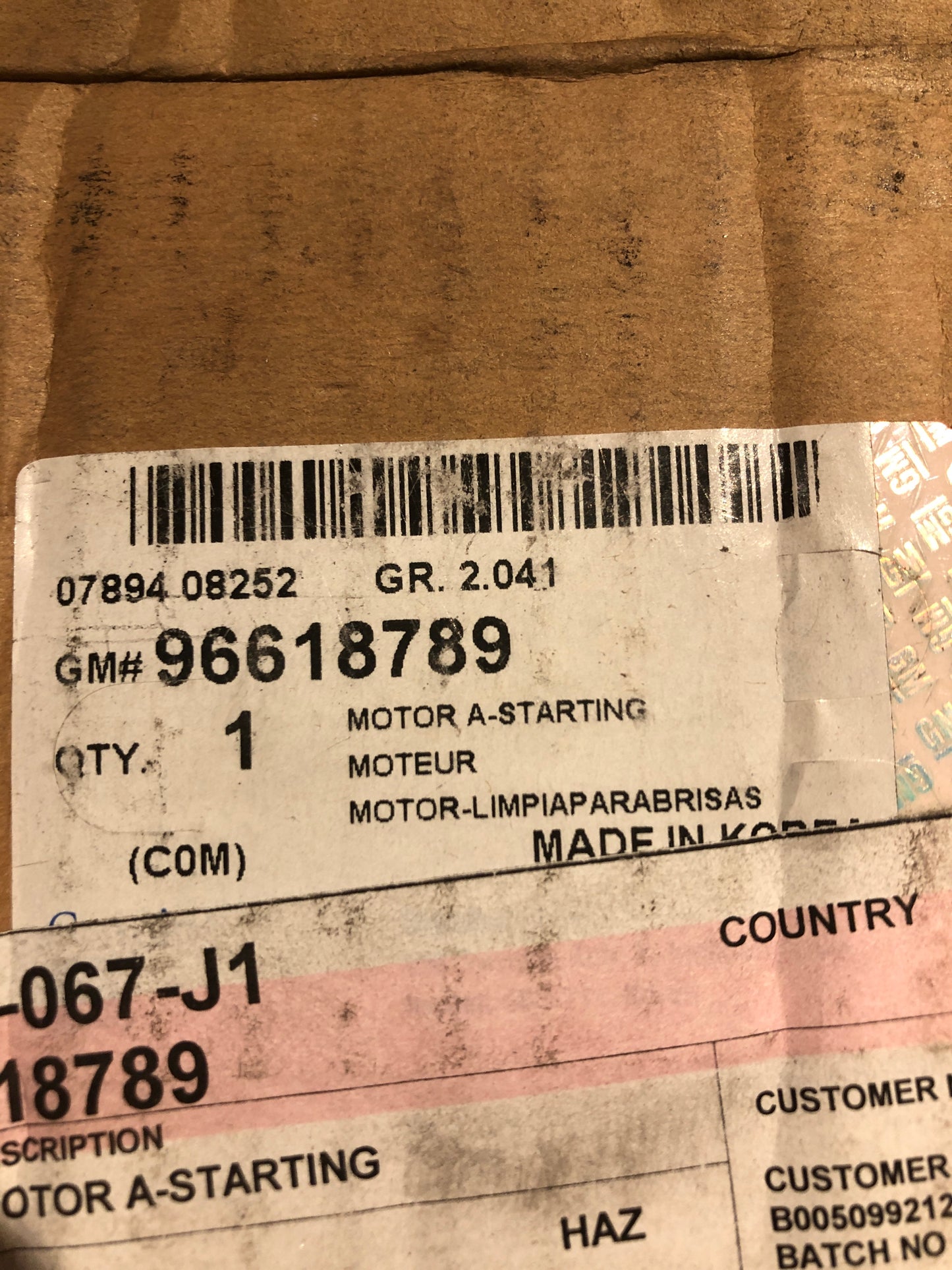 Original GM Chevrolet Matiz Spark Anlasser Neu