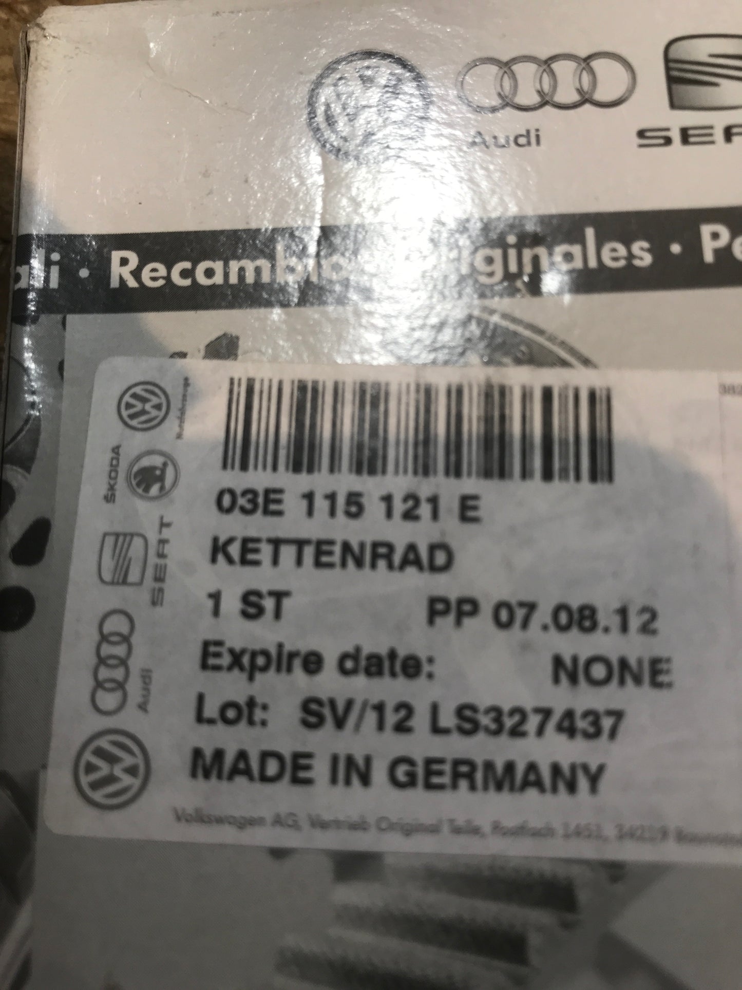 Original VW/ Skoda / Seat Zahnrad Ölpumpe NEU