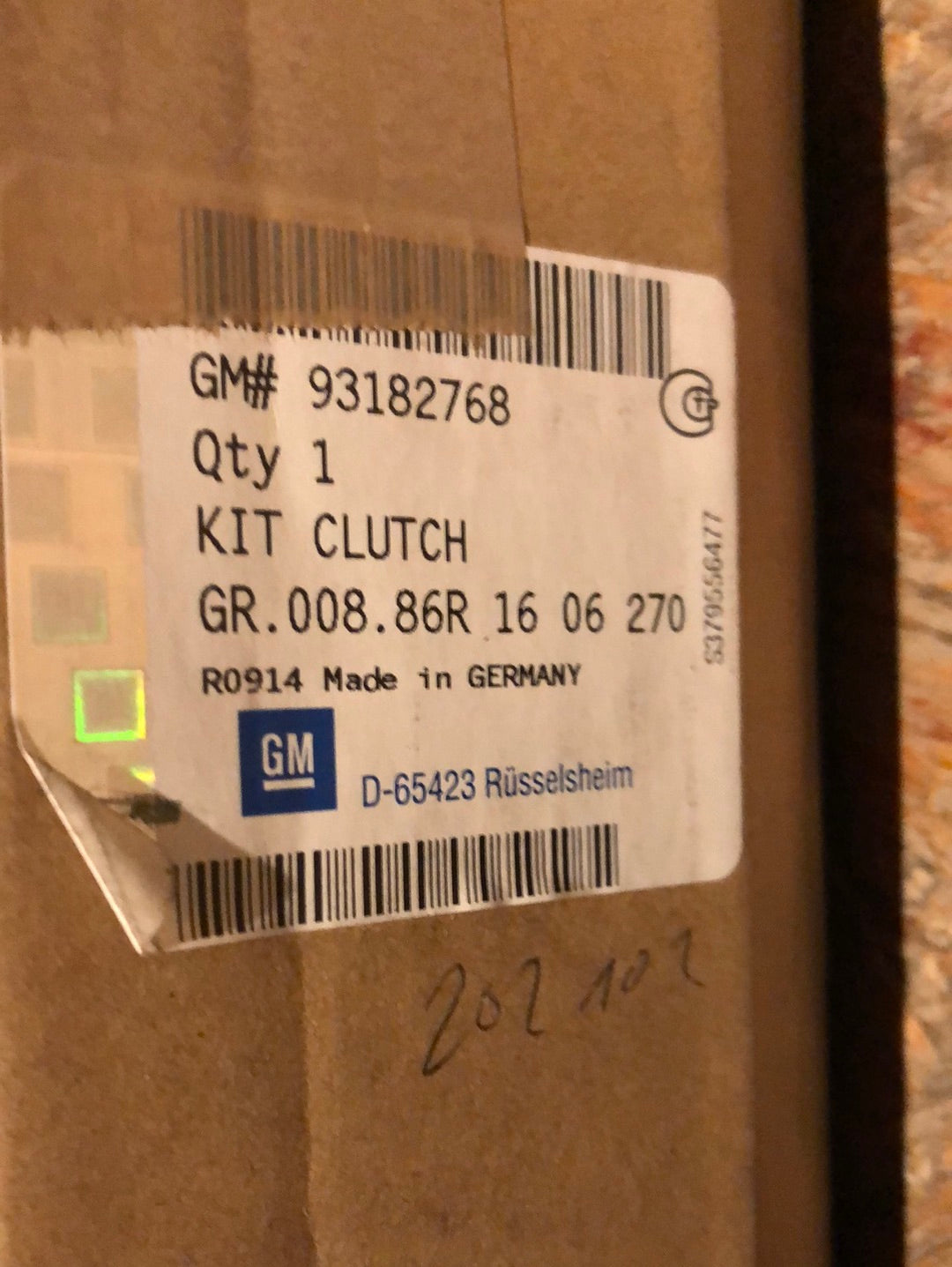 Original GM Opel Vectra B Astra G 2.0i 1.8i 16V Kupplung Neu