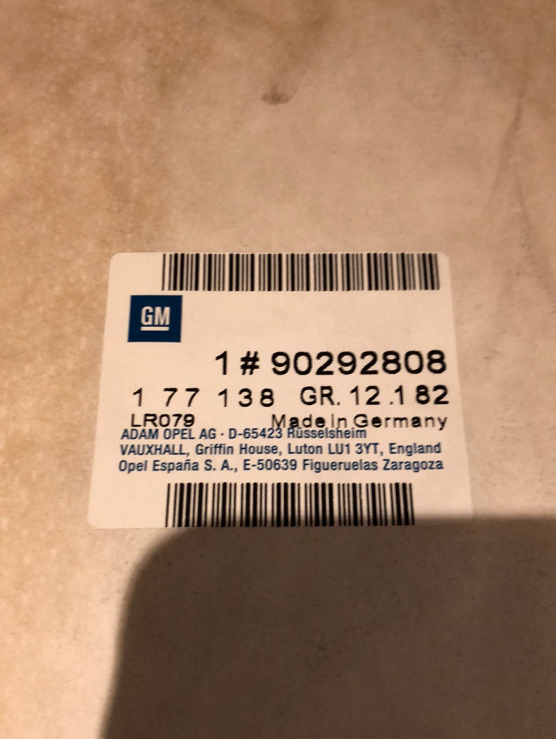 Original GM Opel Omega A Schriftzug „Carlton GSI 3000“ hinten Neu