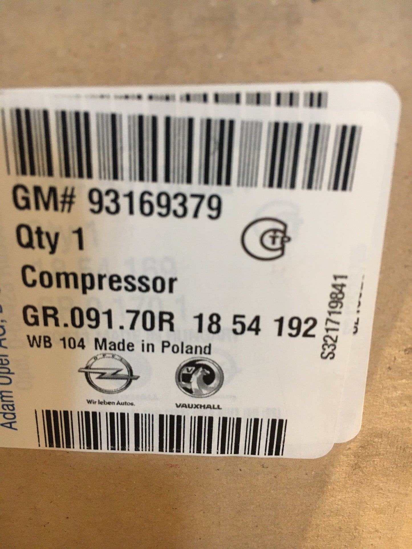 Original Astra H Klimakompressor NEU