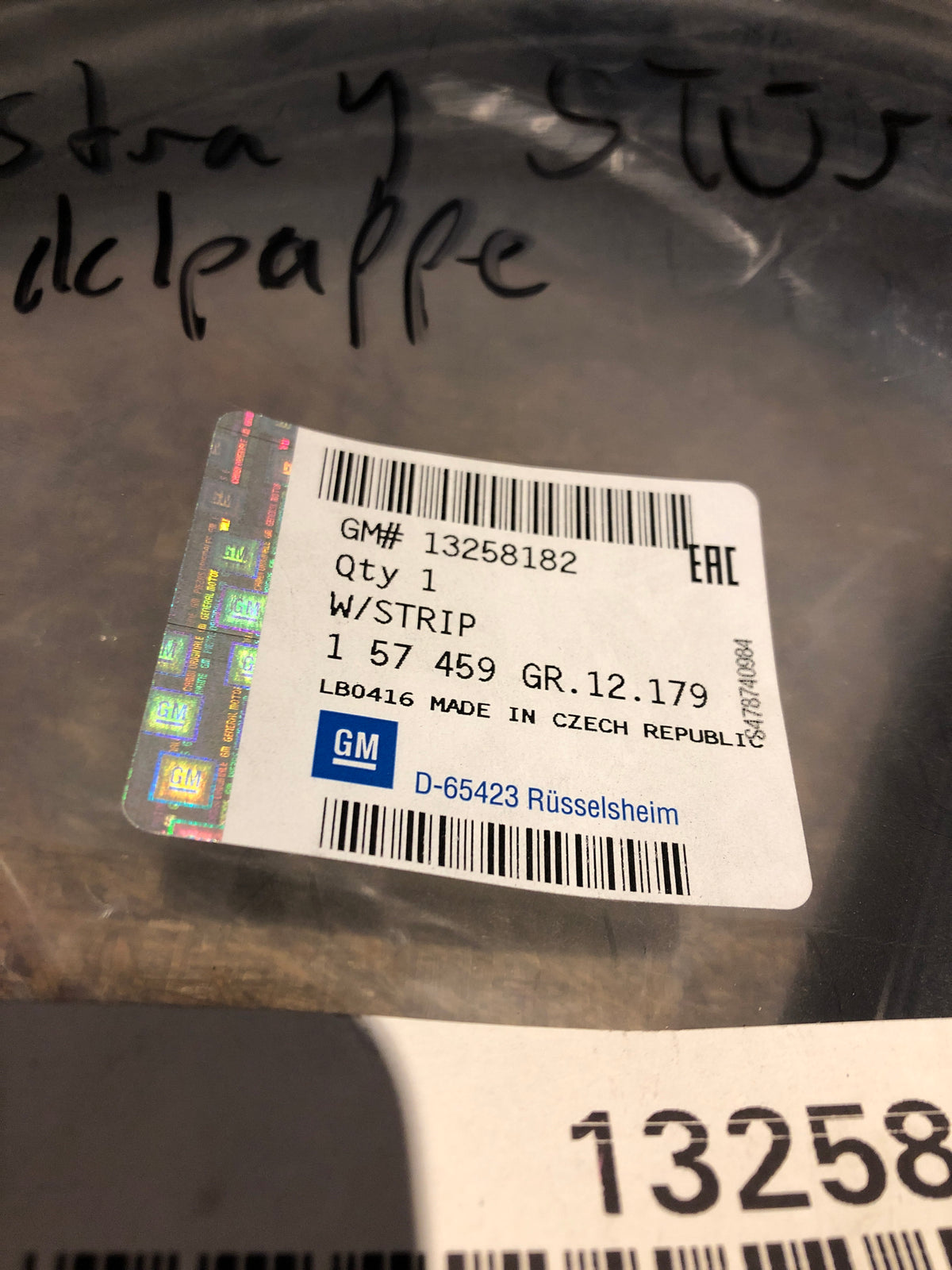 Original Opel Astra J Dichtung Heckklappe Neu