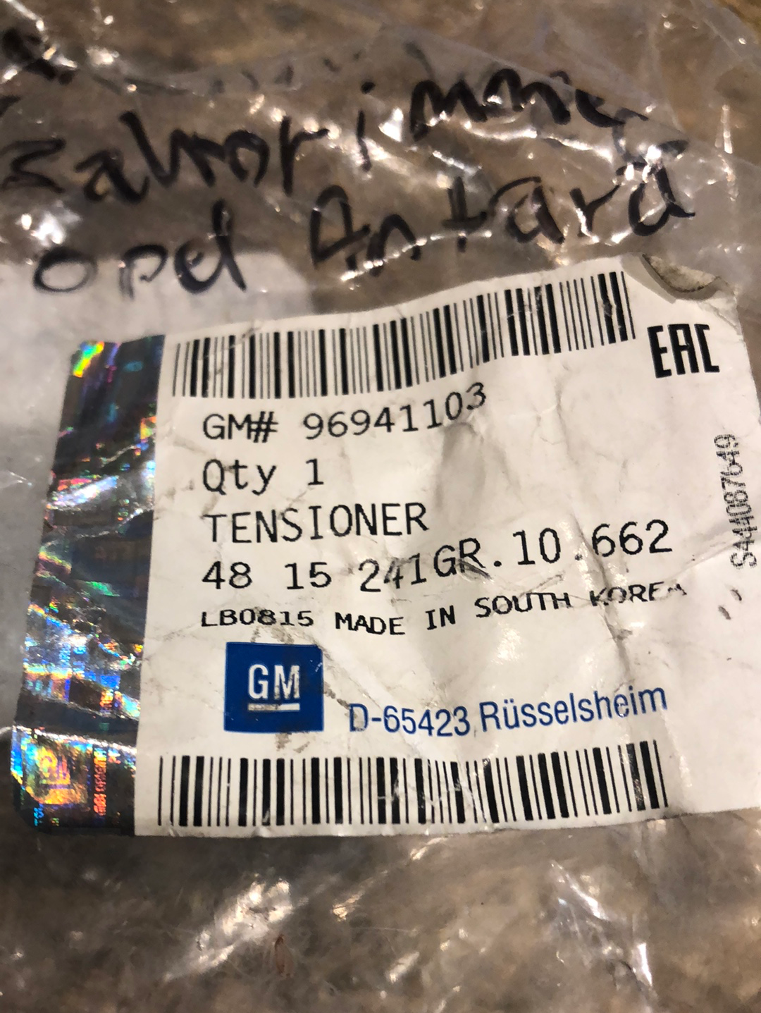 Original Opel Antara Spannrolle Zahnriemen Neu