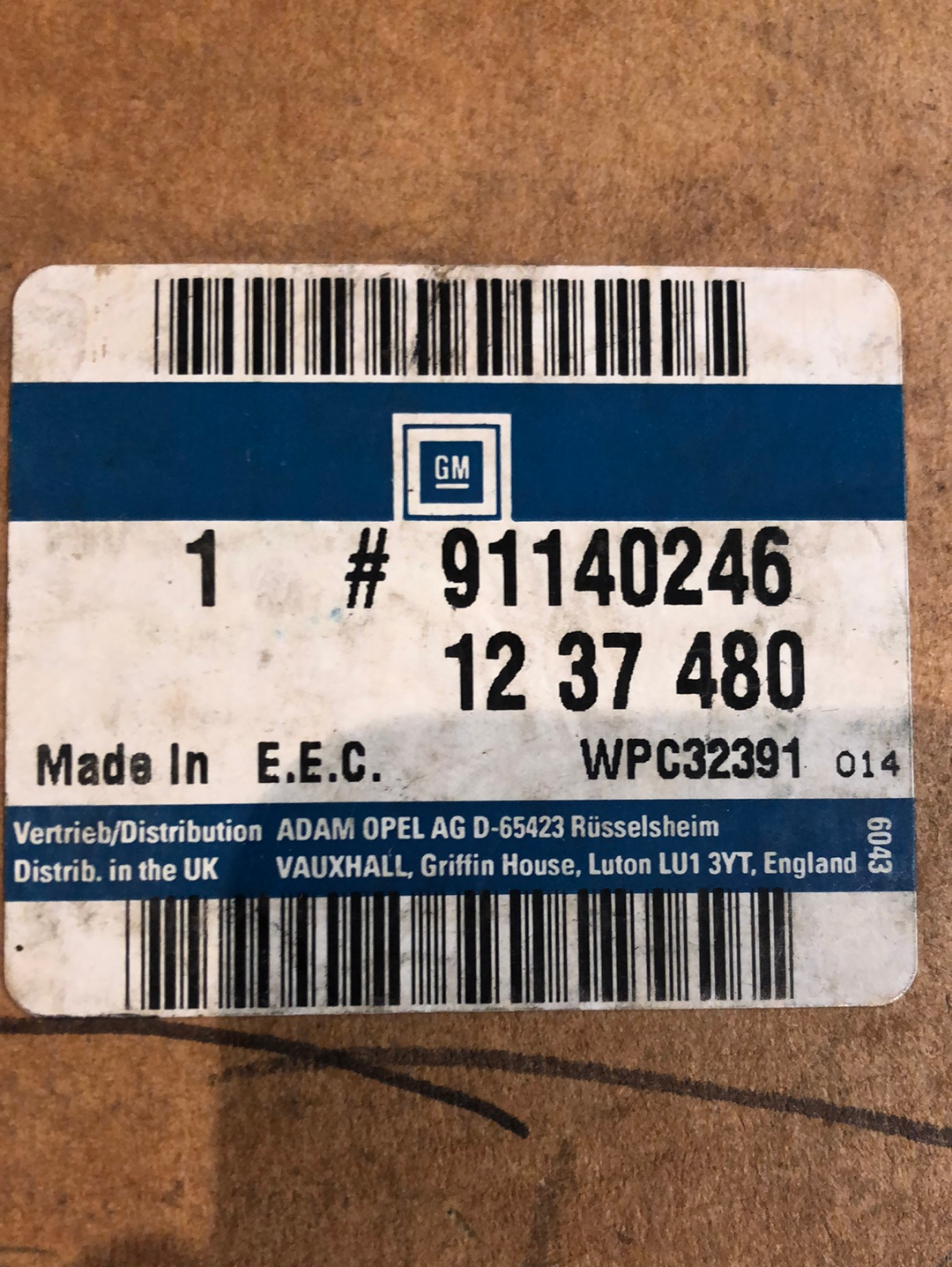 Original GM Opel Frontera A B Motorsteuergerät Neu