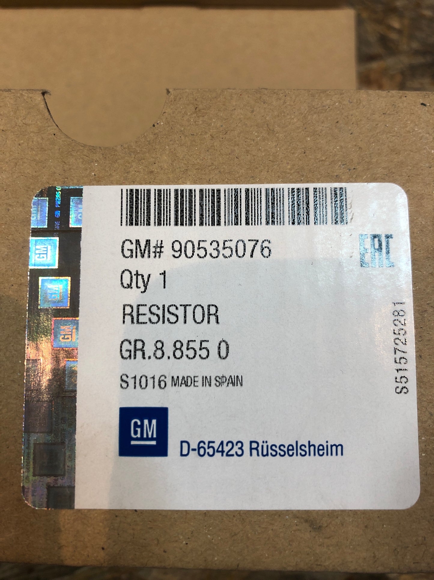 Original GM Opel Corsa B/C Widerstand Gebläsemotor Neu