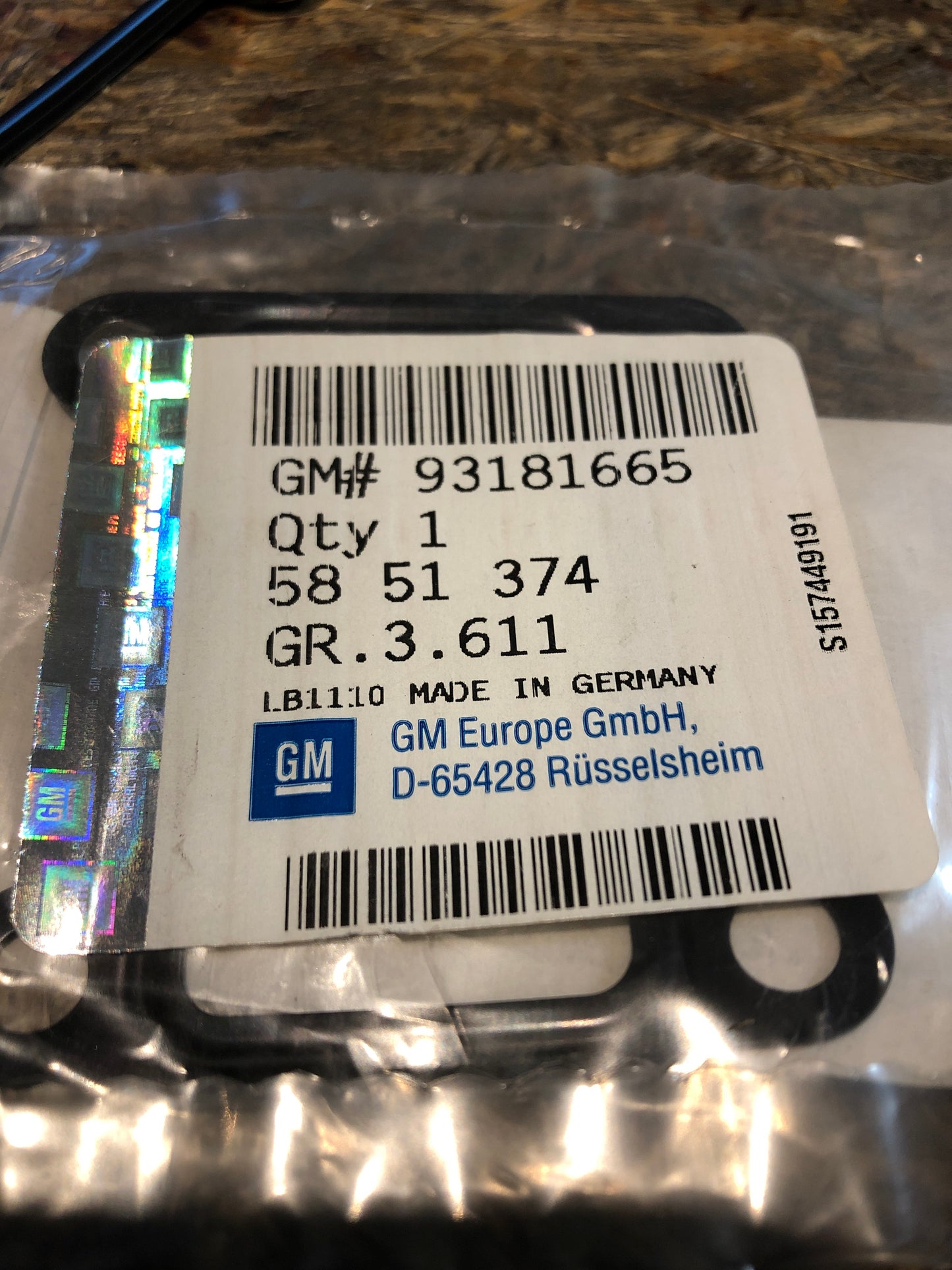 Original Opel Astra H Signum Vectra C Zafira B Dichtung AGR Ventil Neu