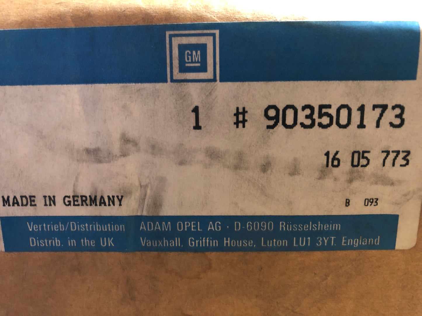 Original Opel Commodore Manta Bremsbackensatz Neu