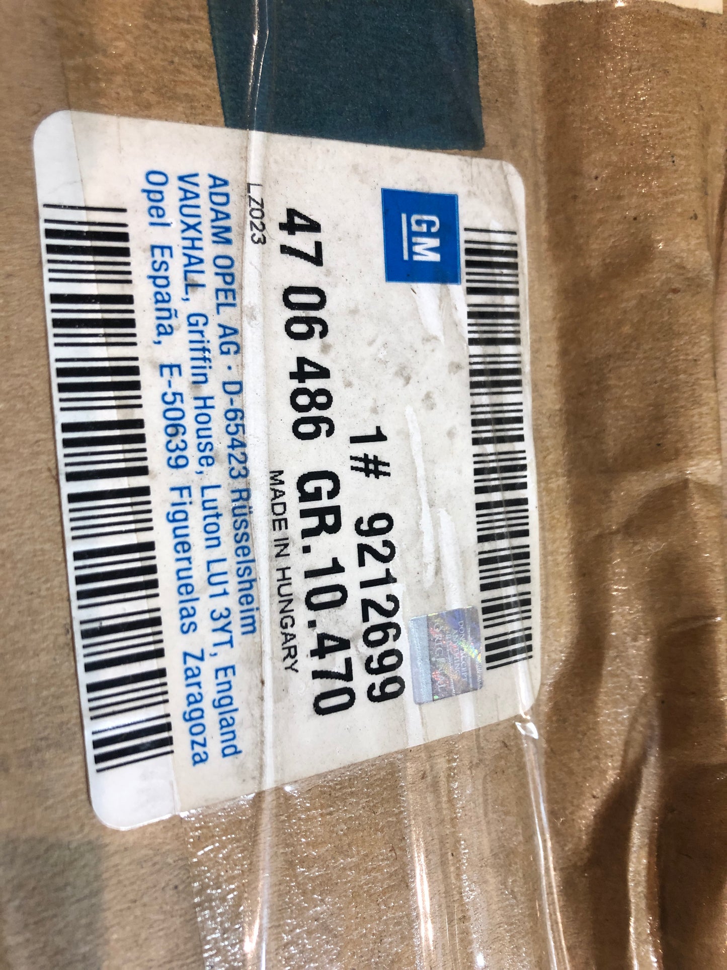 Original Opel Agila A Schloss Vordertür rechts Neu