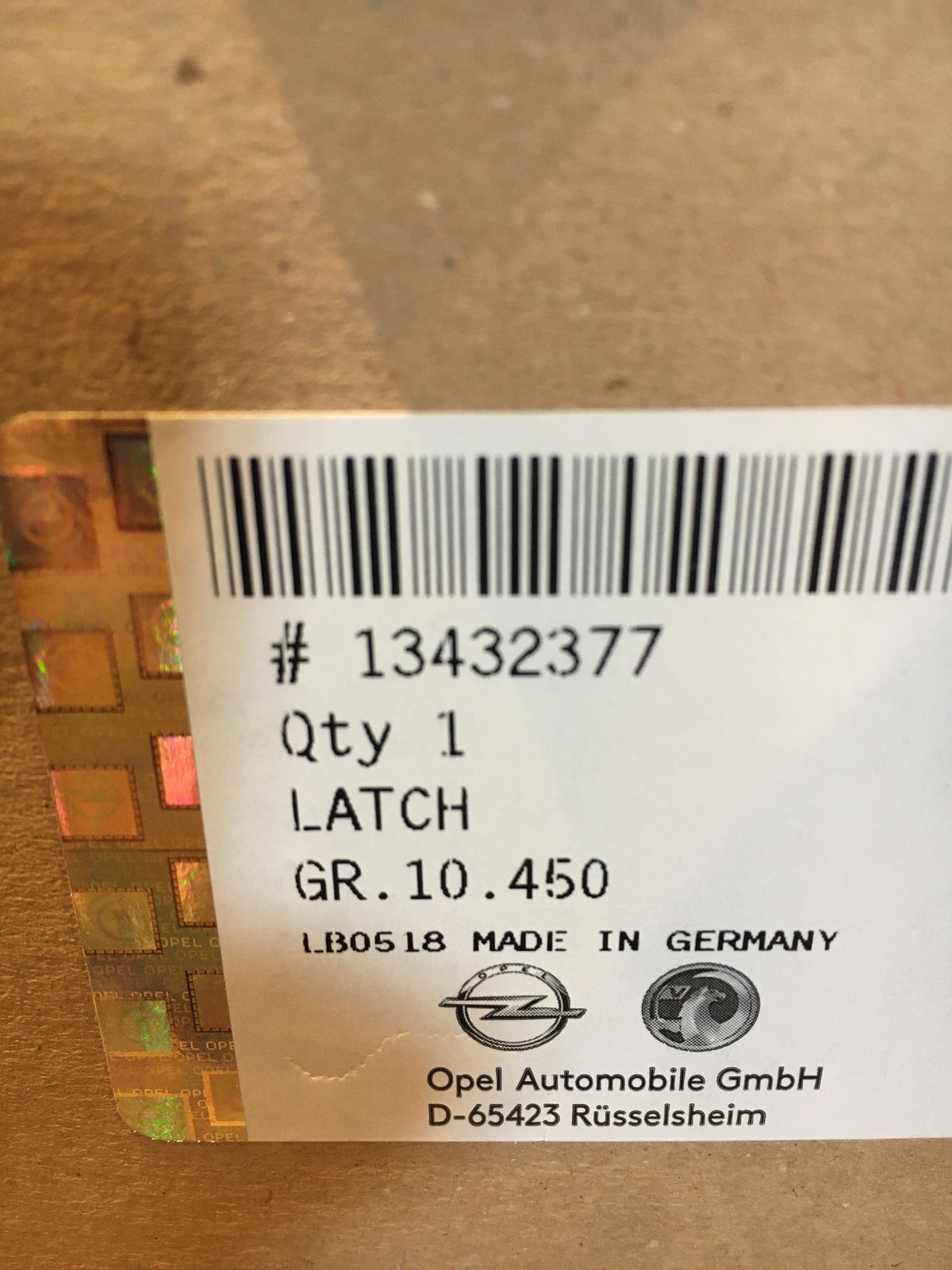 Original Meriva B Türschloss Stellmotor hinten rechts NEU