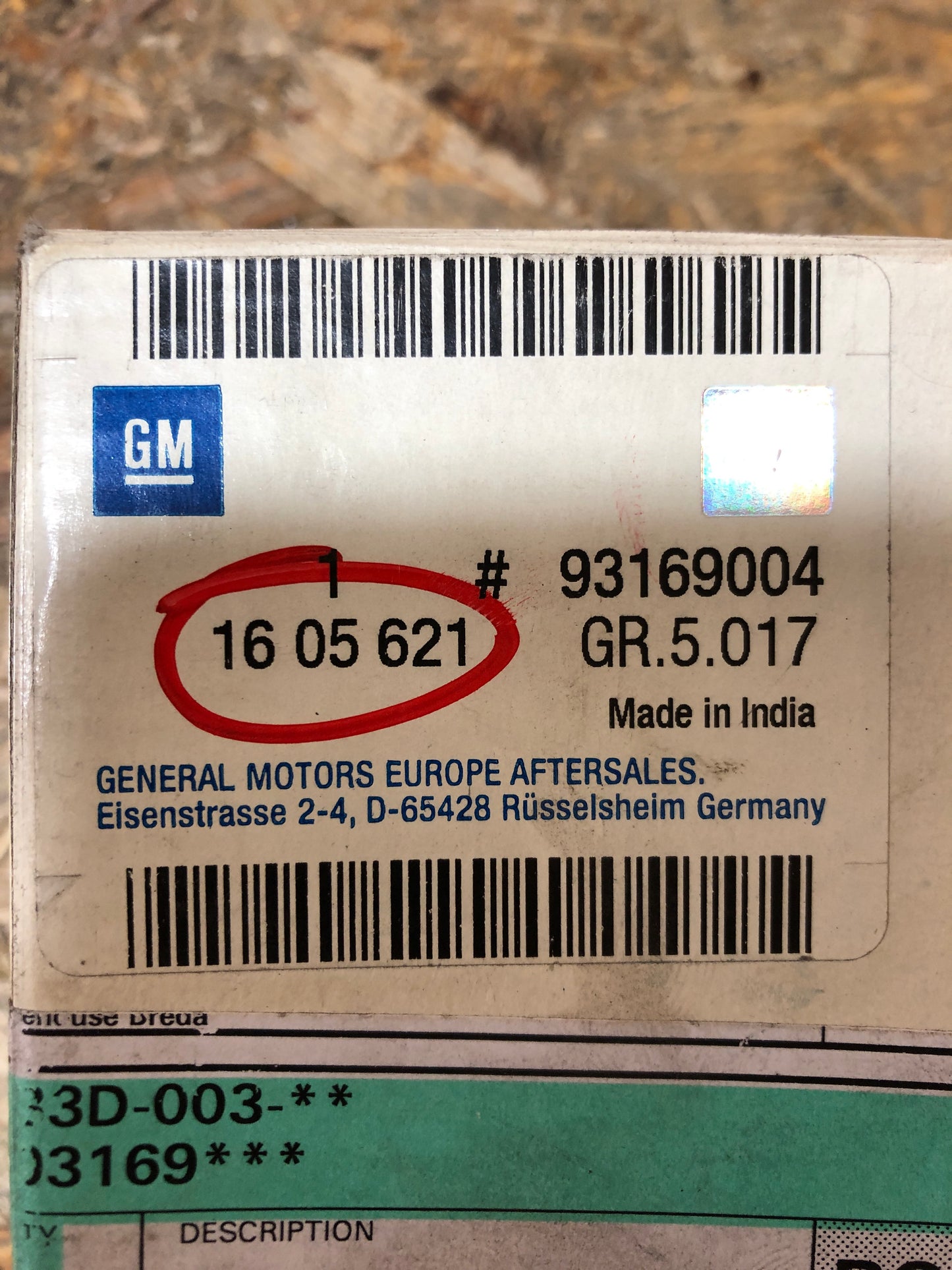 Original Opel Frontera Bremsbelagsatz Neu