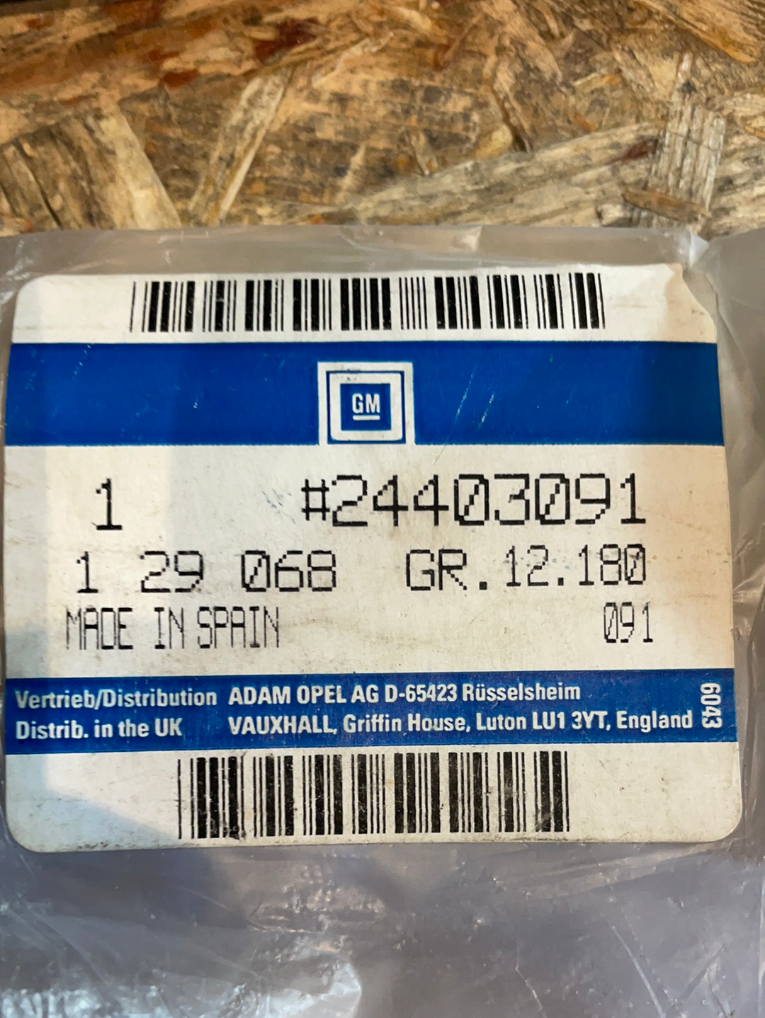 Original GM Opel Combo C Tour Heckklappenblende Kennzeichenleuchte Neu