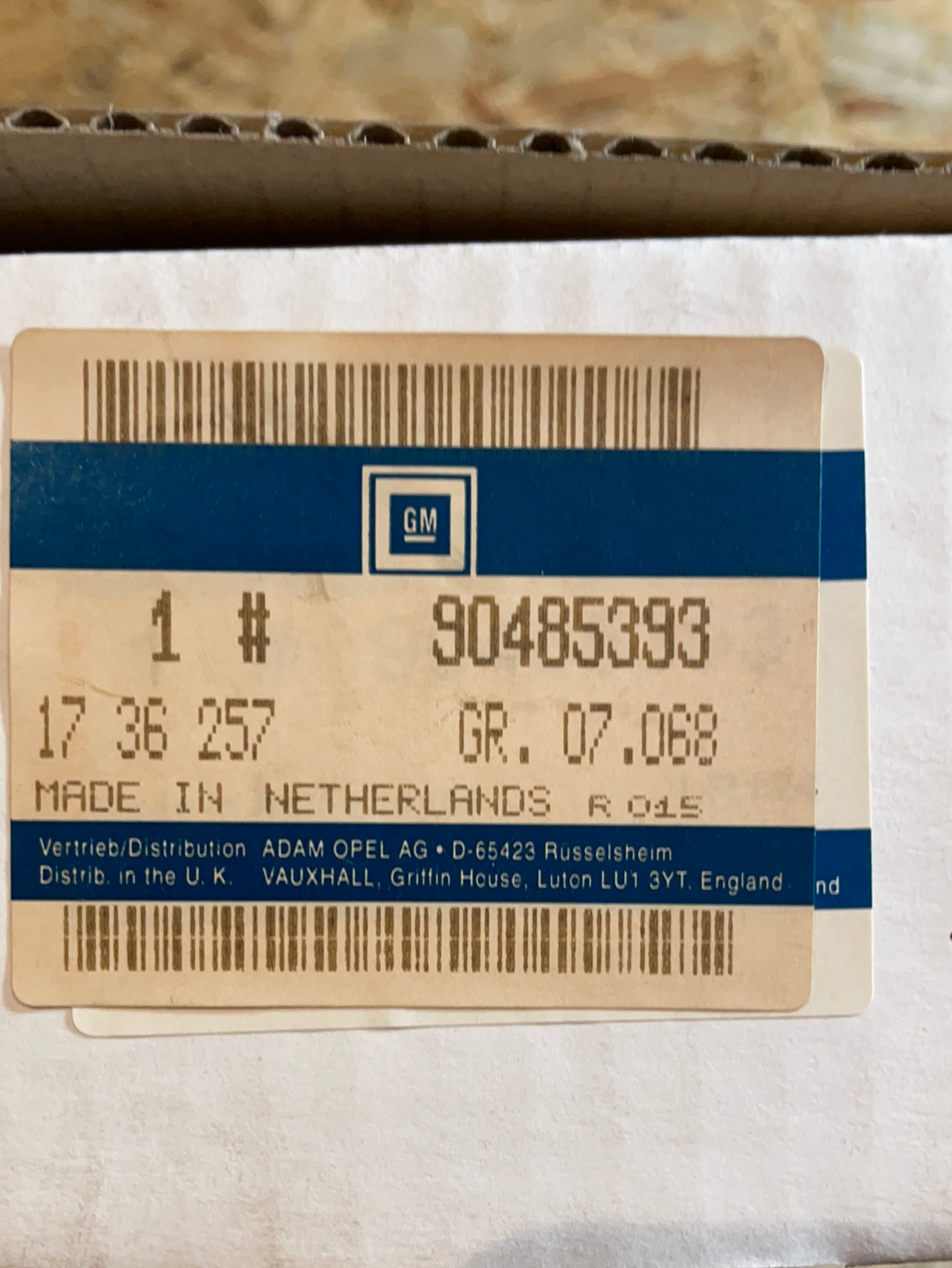 Original GM Opel Omega B AHK Kabel E-Satz Kontrollgerät Neu