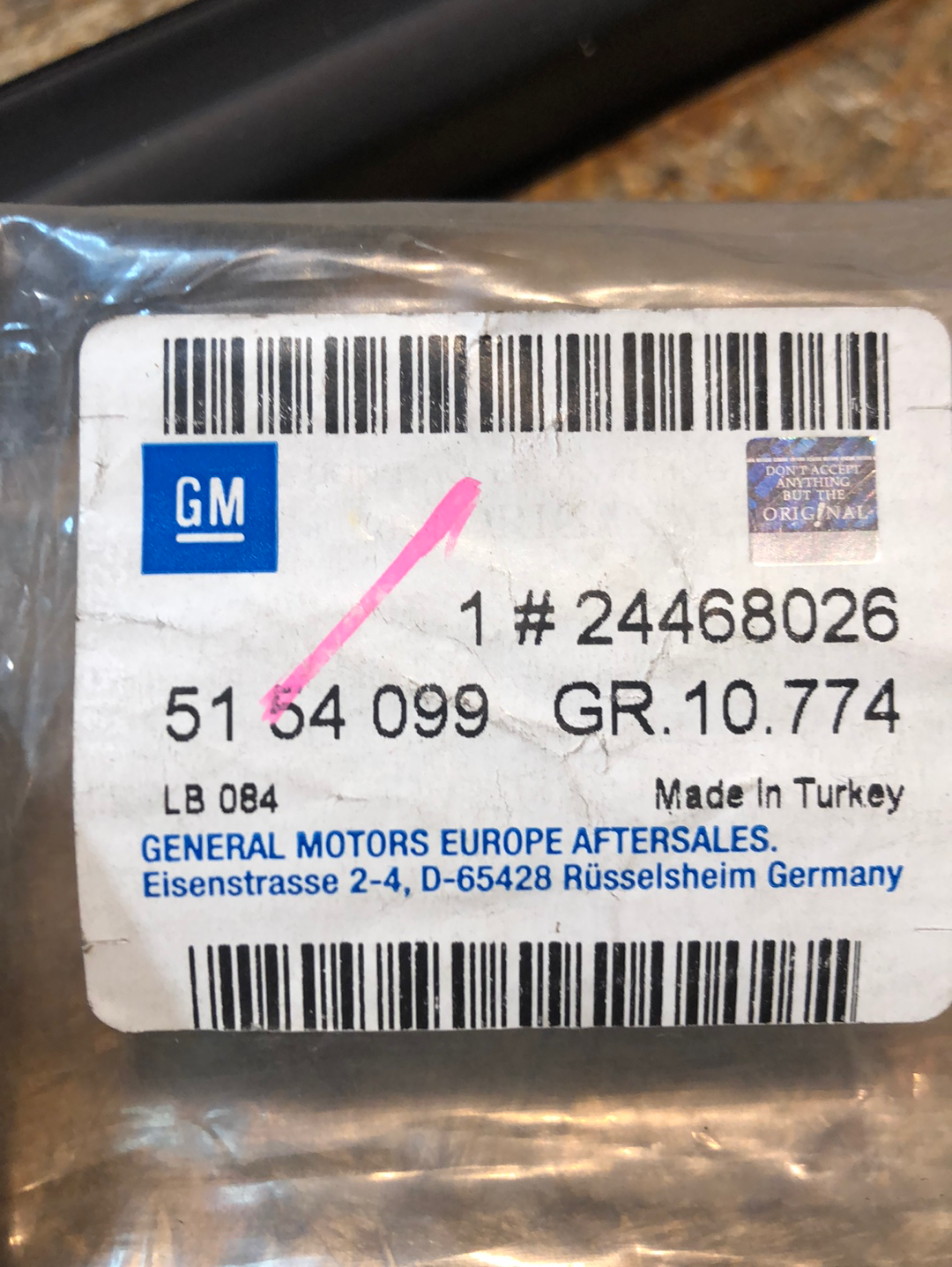 Original GM Opel Astra H Fensterschachtleiste Neu