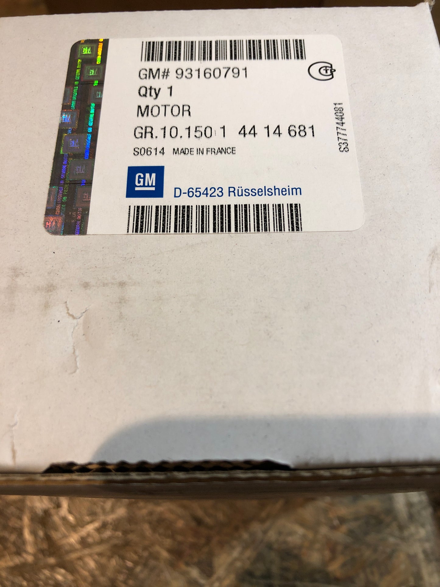 Original Opel Vivaro A Wischermotor vorne Neu