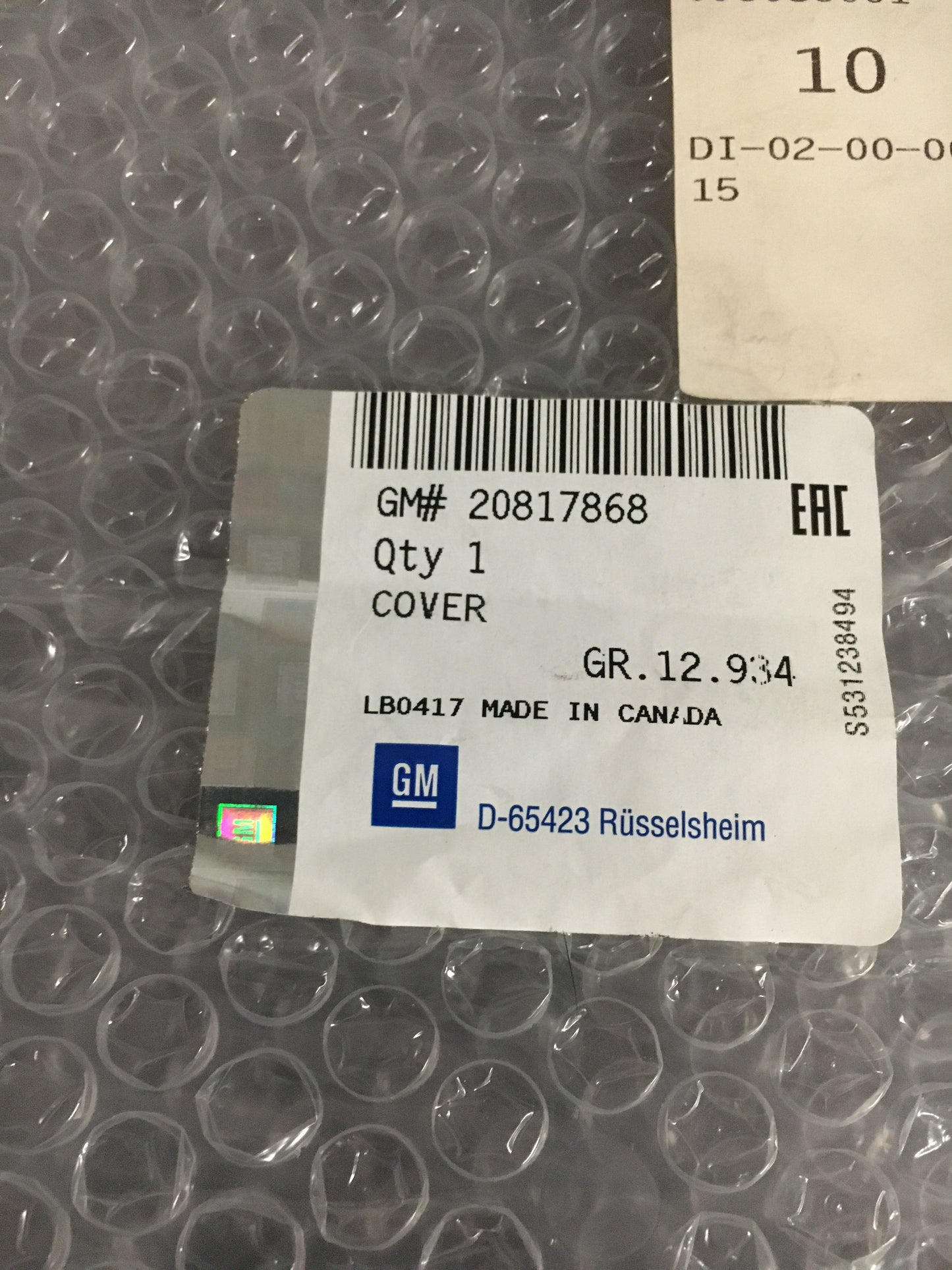 Original Zafira C Fensterrahmen verkleidung Hintertür NEU