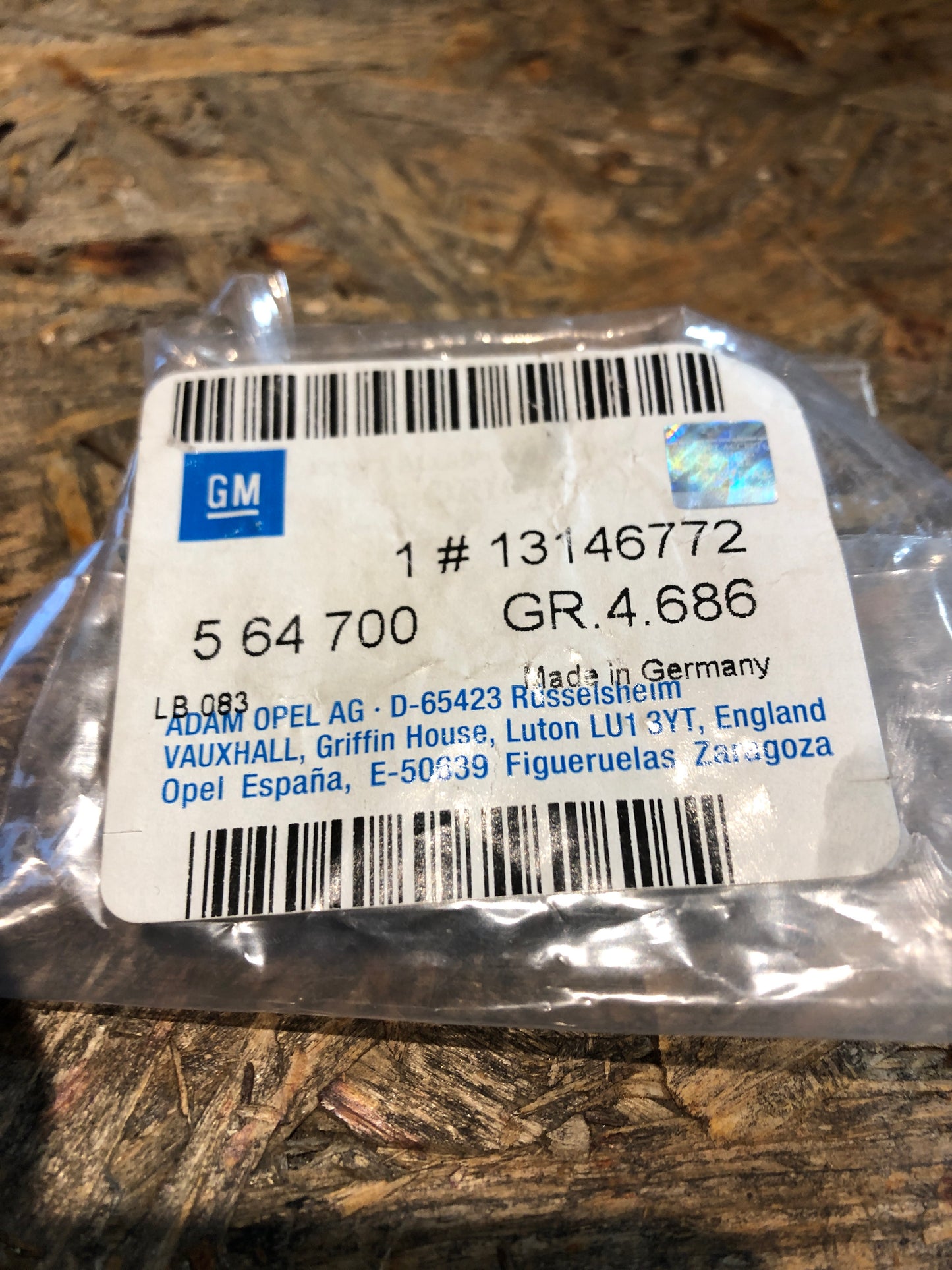 Original Opel Corsa C Clip Kraftstoffleitung Neu