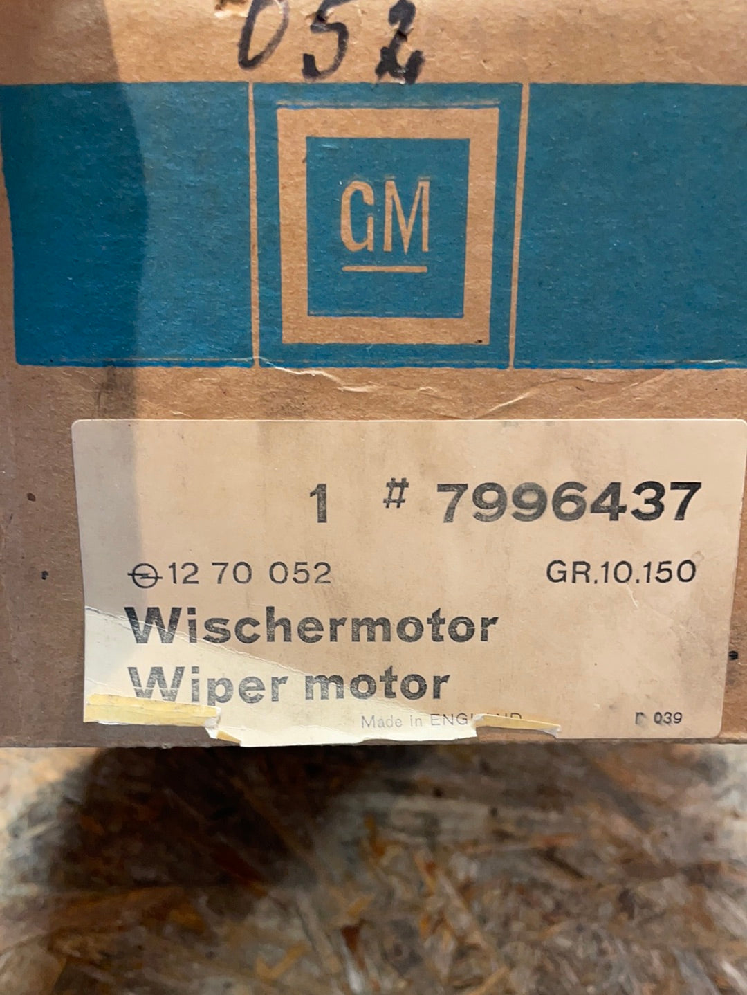 Original GM Opel Ascona B Manta B Wischermotor Neu