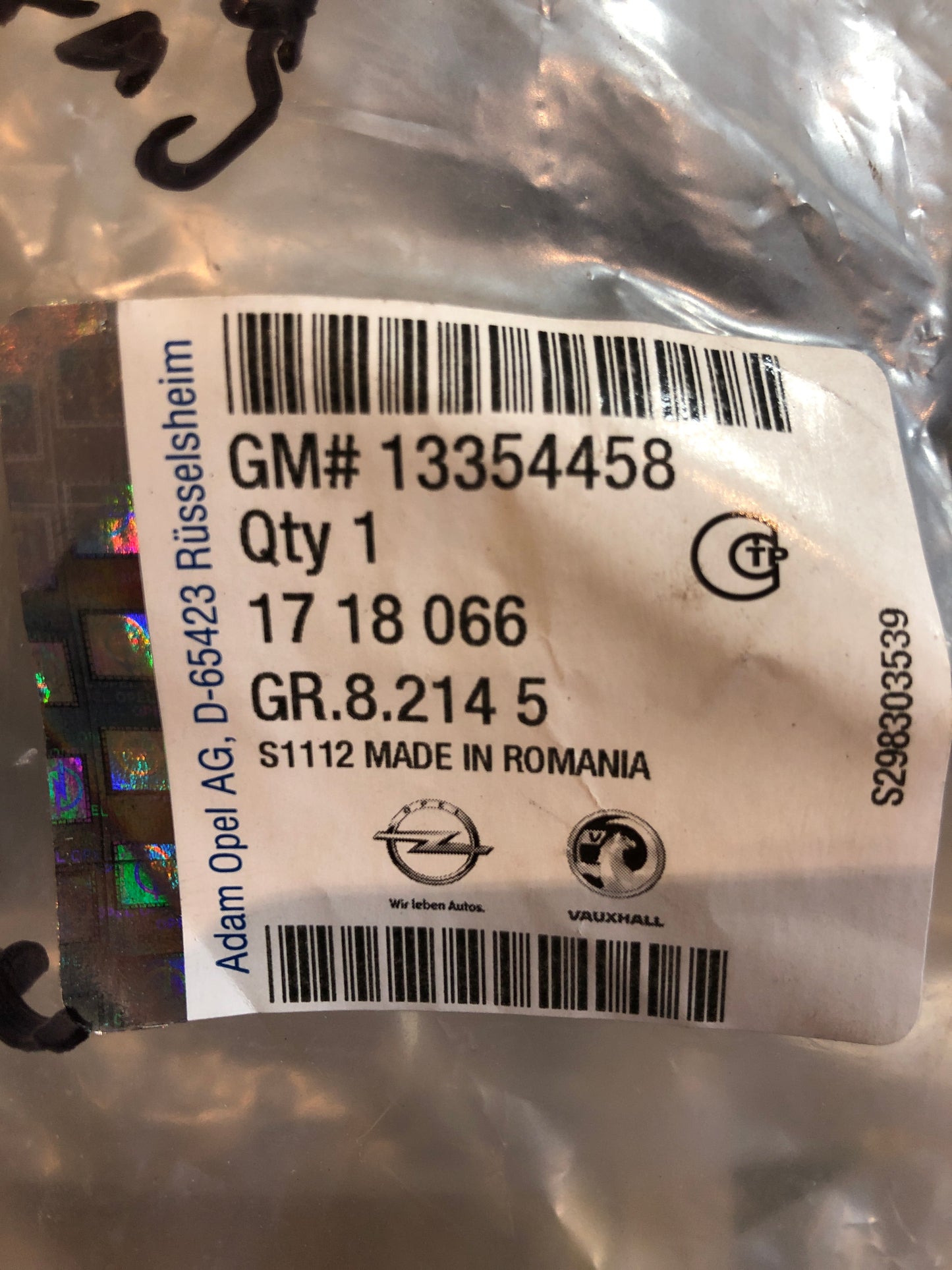 Original GM Opel Astra J Schmutzfänger Neu
