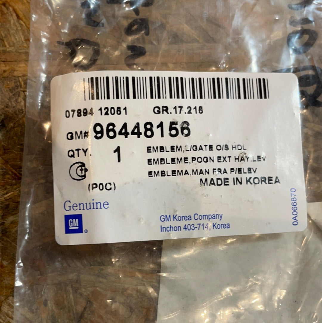 Original GM Chevrolet Captiva Emblem hinten Neu