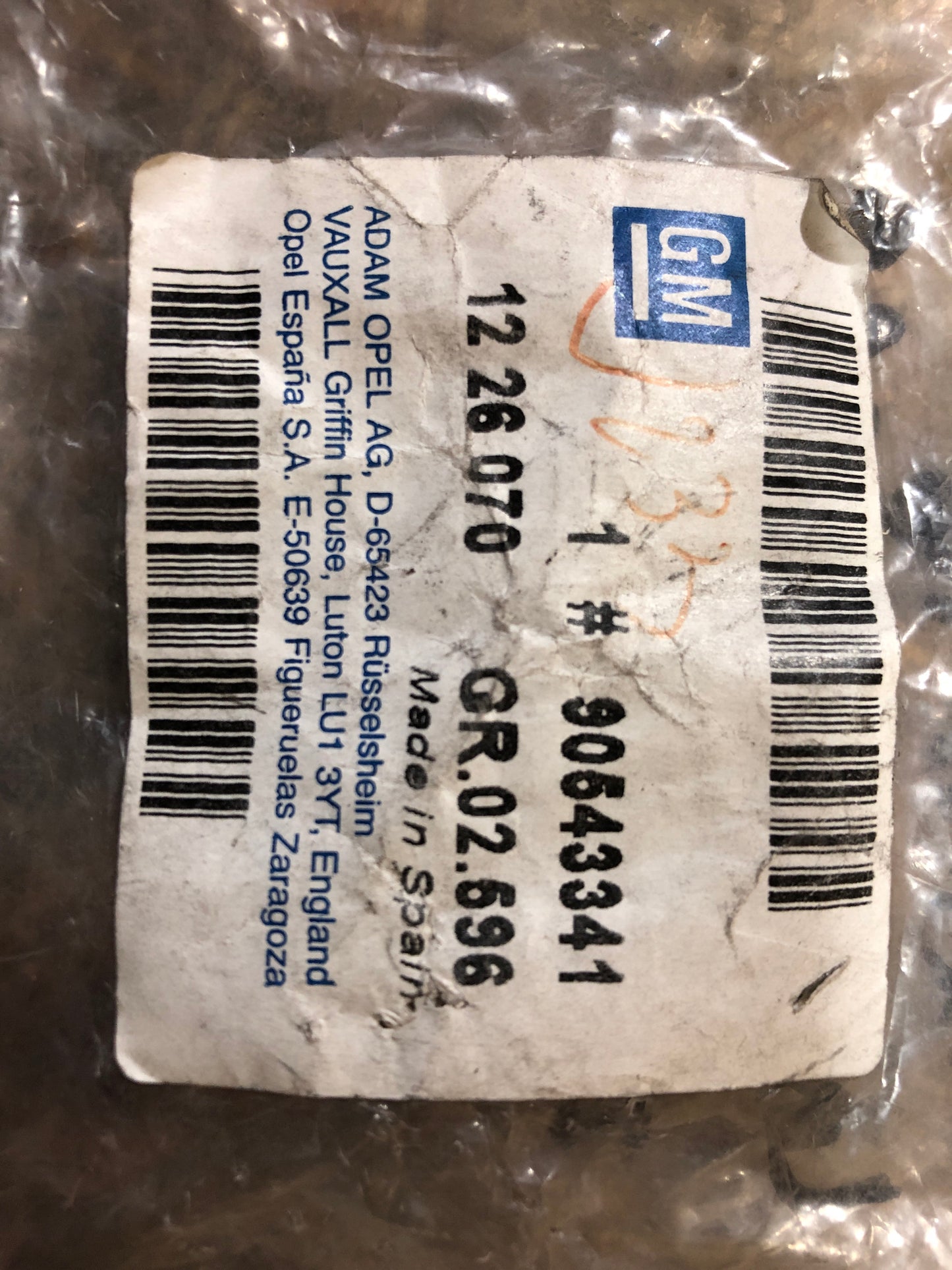 Original GM Opel Zafira Halterung Lampe Vorne Neu