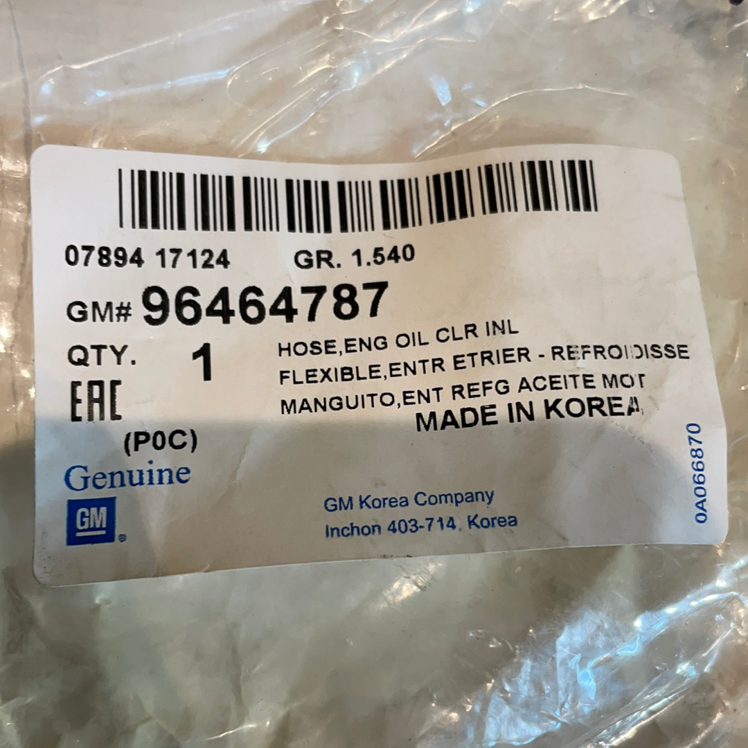 Original GM Opel Antara Schlauch Ölkühler Neu