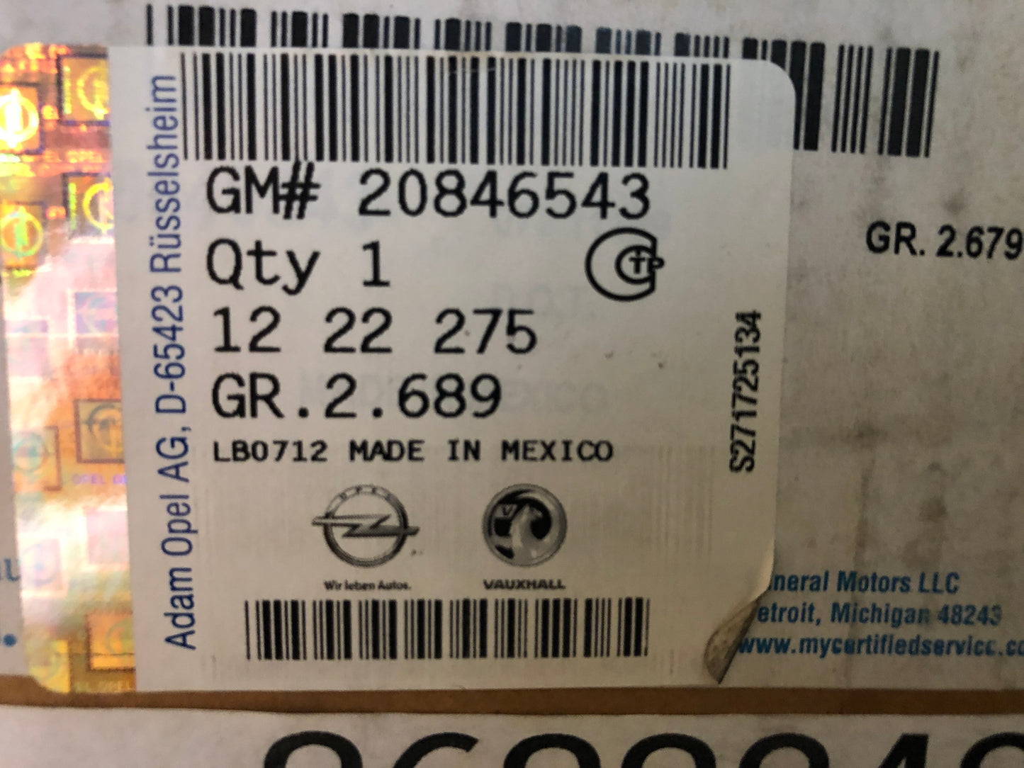 Original Opel Ampera Chevrolet Volt Rückleuchte Links Neu