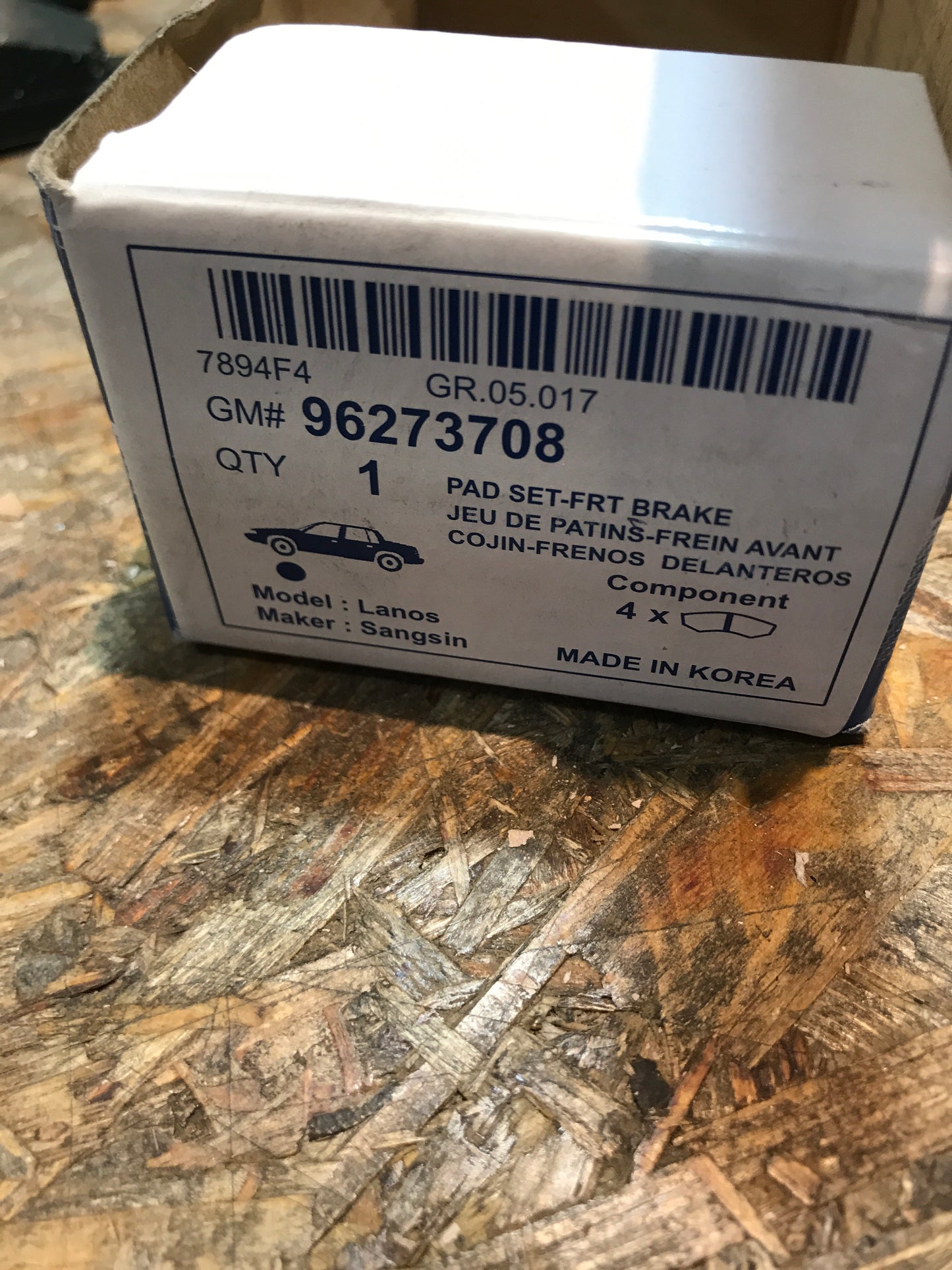 Original Chevrolet Lanos Bremsklötze Satz vorne NEU