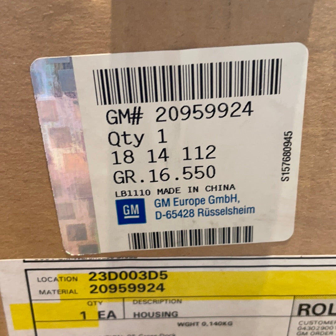 Original GM Opel Insignia Gehäuse Luftverteilung Neu