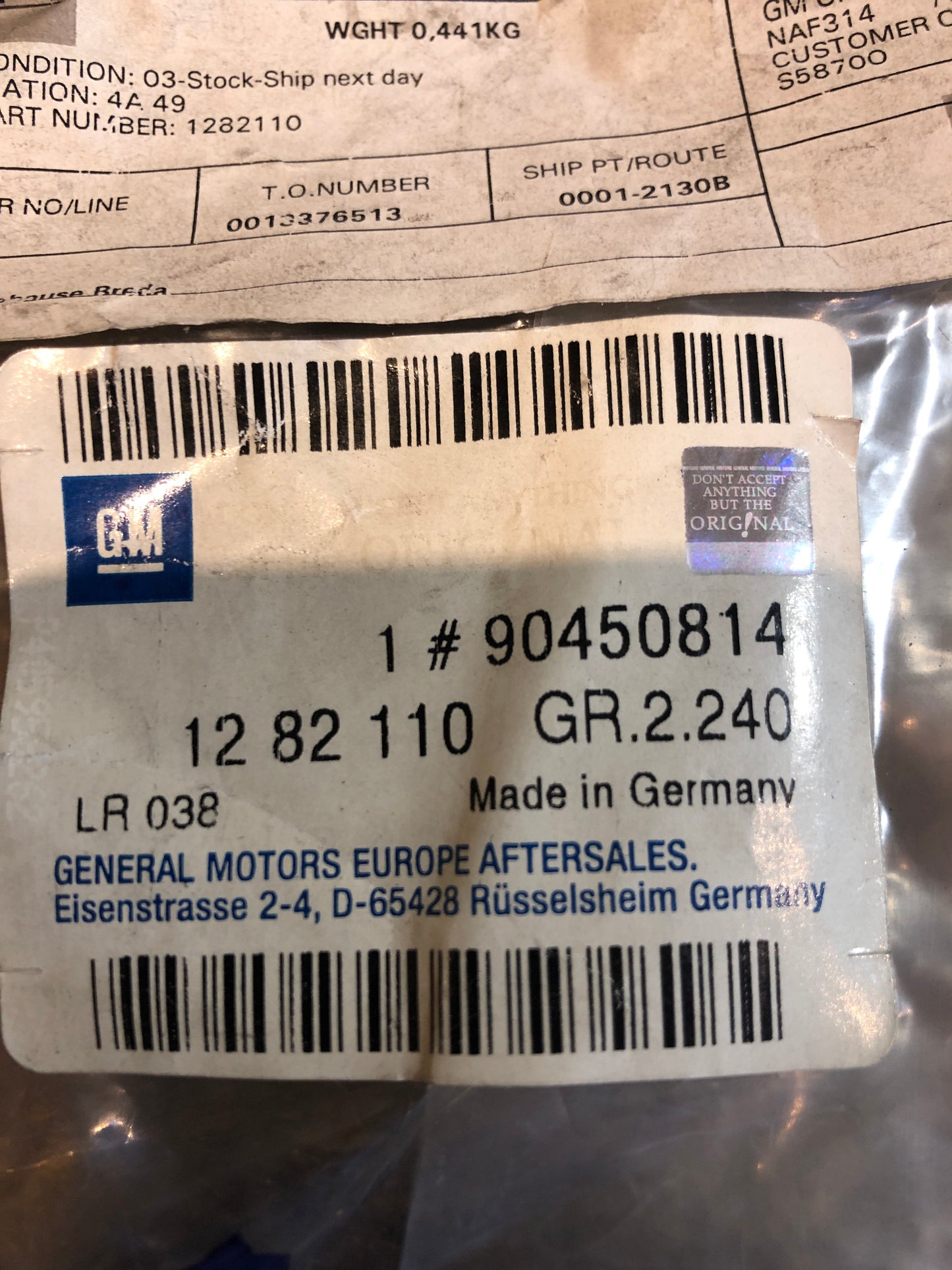 Original GM Opel Astra F Zündleitung Neu