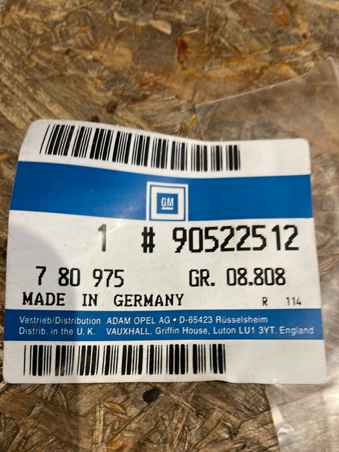 Original GM Opel Calibra Vectra A Aufkleber Vorratsbehälter Hydraulikanlage Neu