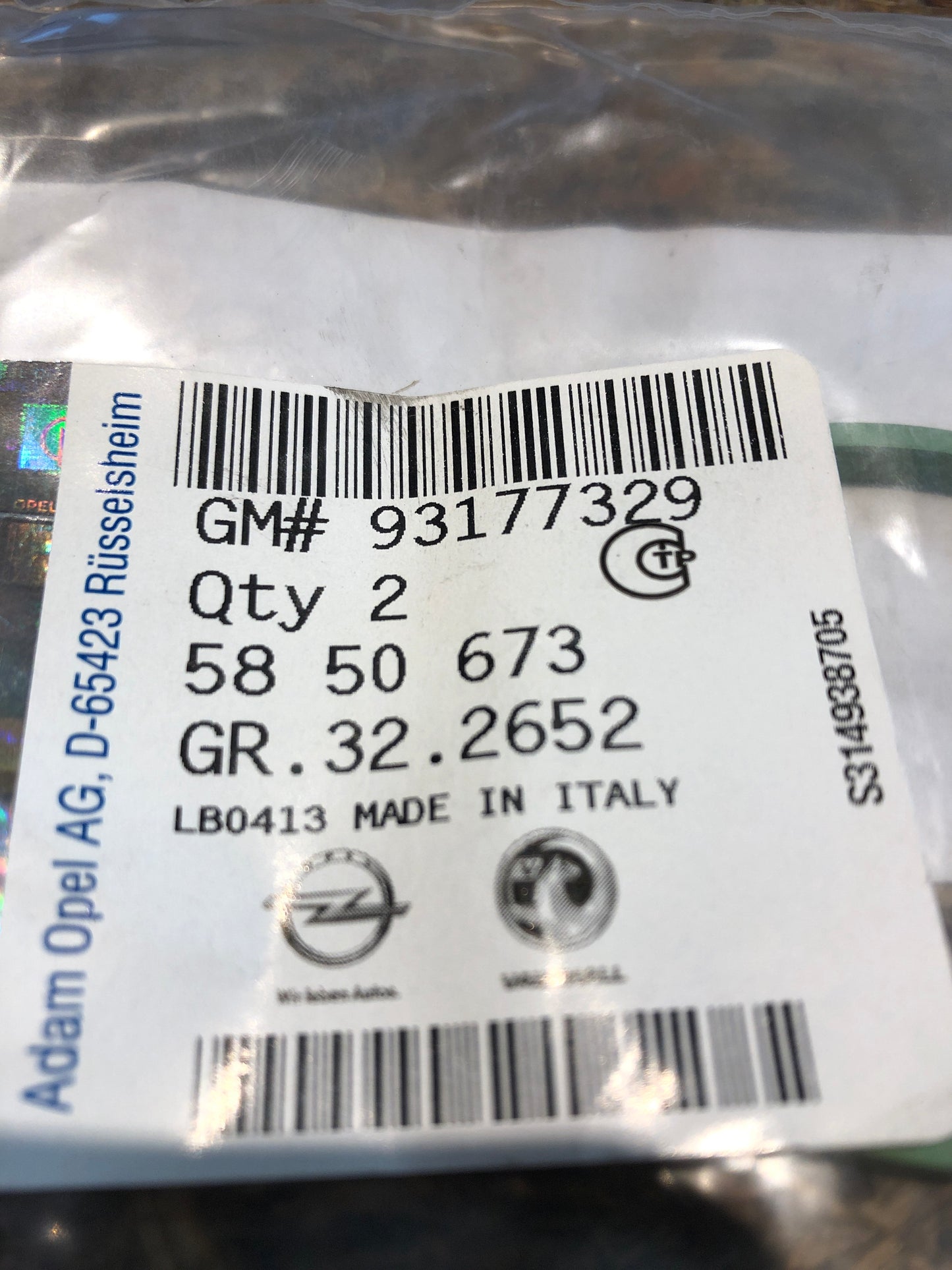 Original Opel Agila B Combo C Corsa D Meriva A B Dichtung Ansaugkrümmer Neu