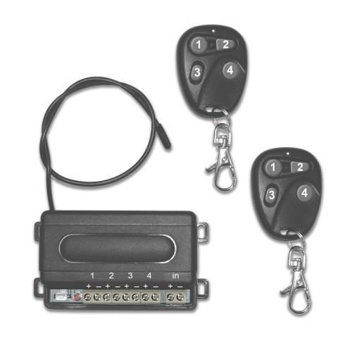 Universelle Steuereinheit m. Funkfernbedienung für 4 elektrische Verbraucher, JOM Ghost-Hand, 3 verschiedene Schaltfunktionen