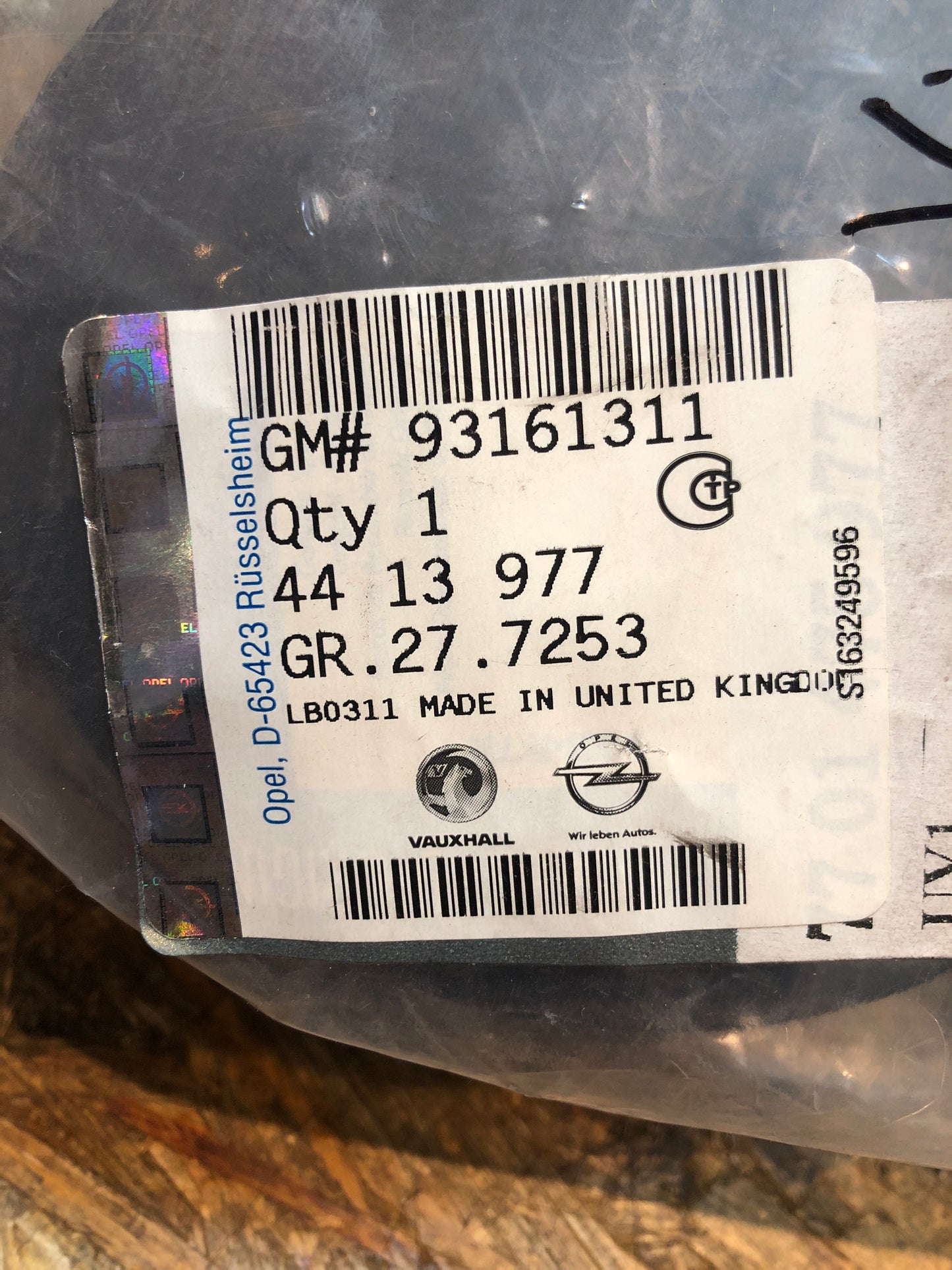 Original GM Opel Vivaro A Abdeckung Beleuchtung Neu