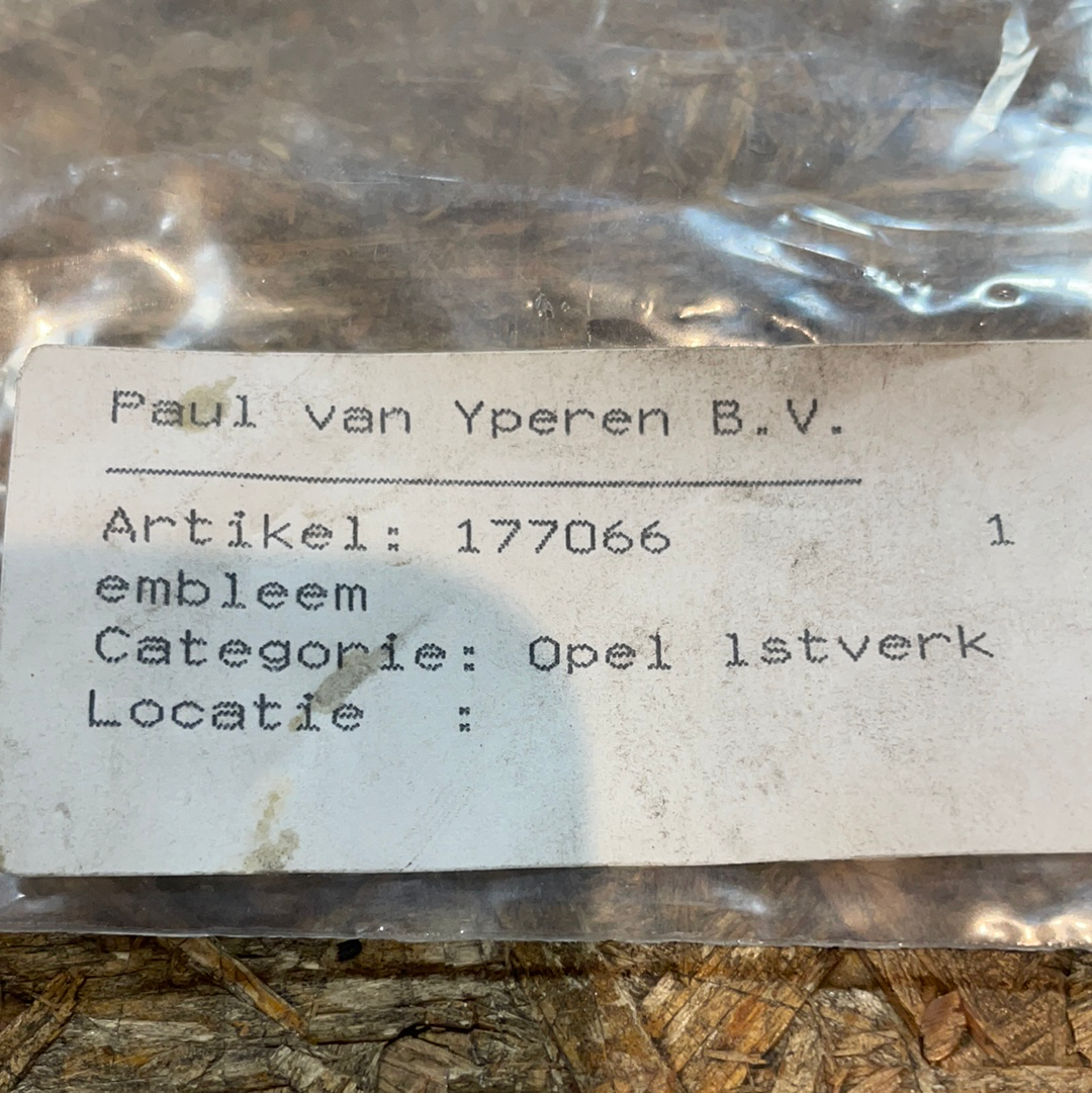 Original GM Opel Rekord E Emblem „2.0“ Neu