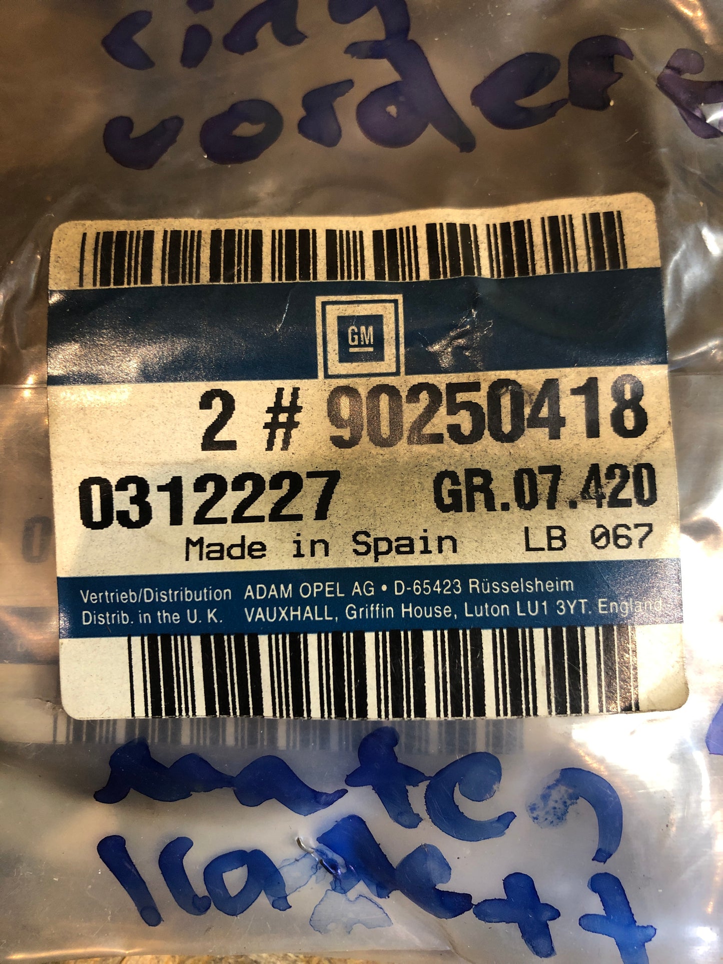 Original GM Opel Kadett E Dämpfungsring Vorderfeder unten Neu