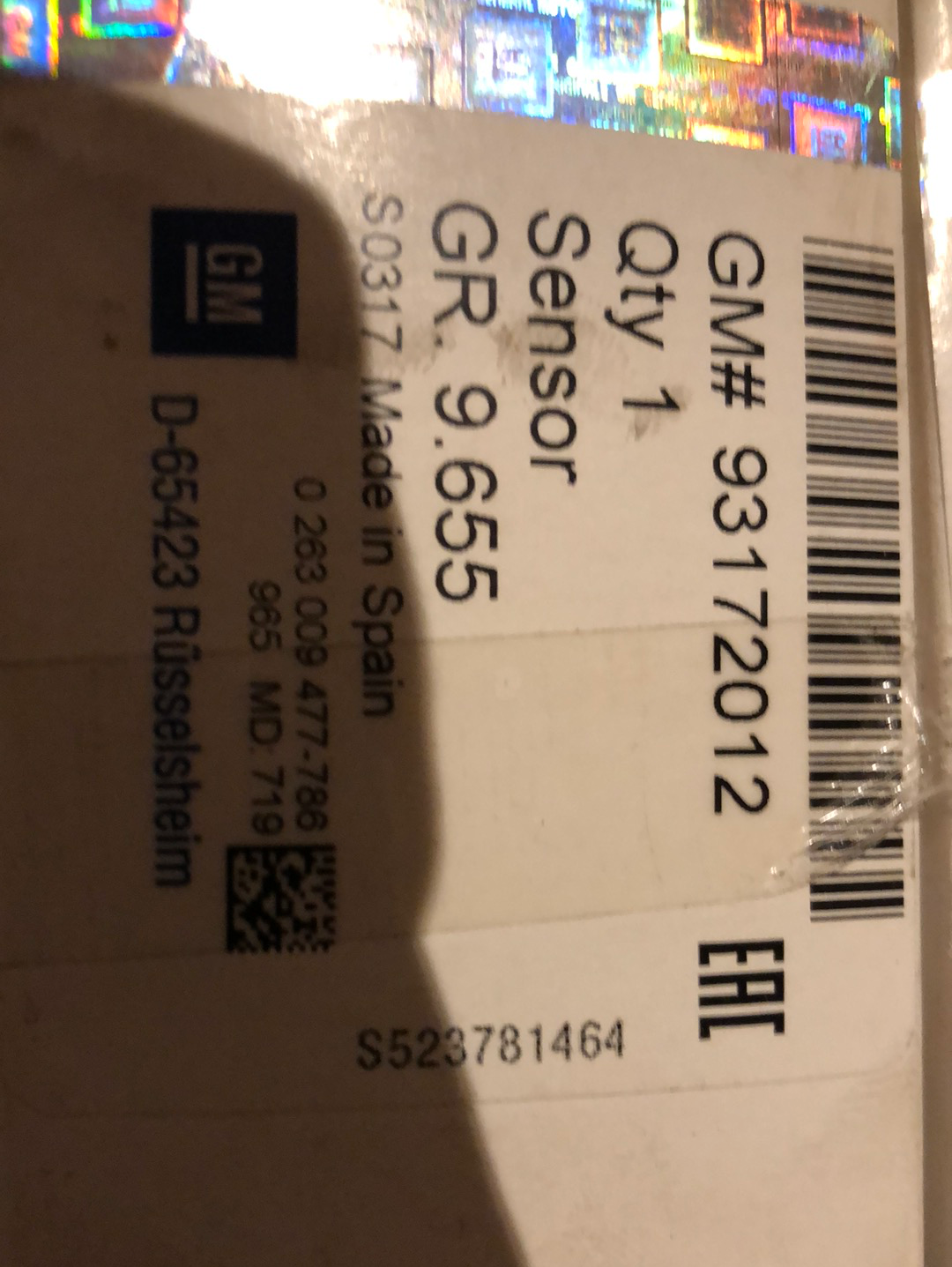Original GM Opel Astra H Sensor Einparkhilfe Neu