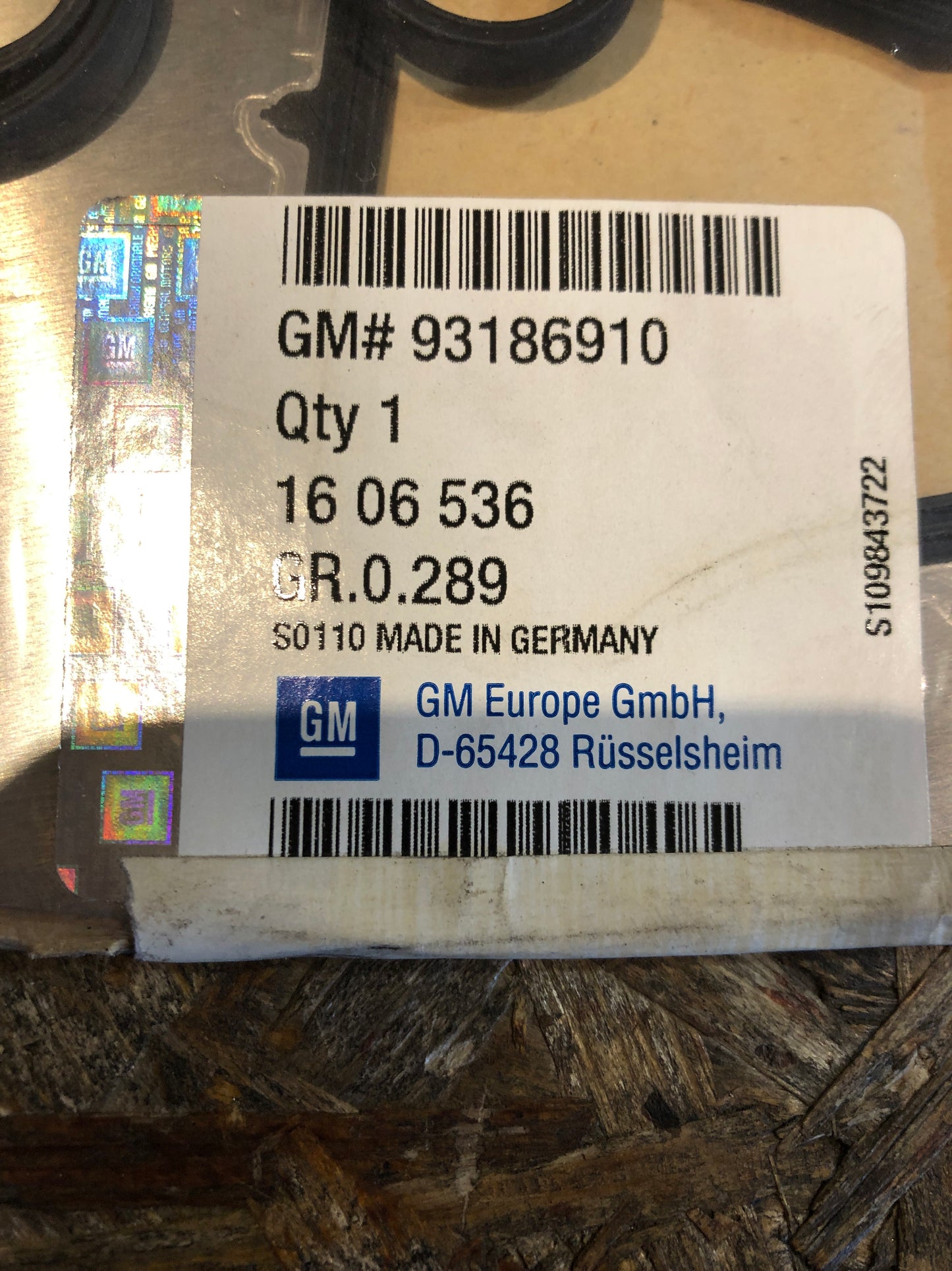 Original GM Opel Astra H Dichtungssatz Motor Neu