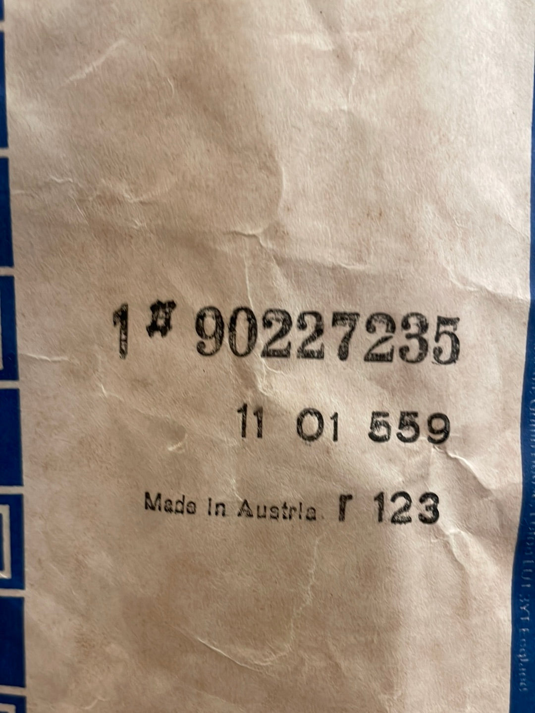 Original GM Opel Ascona C Emblem „LS“ für Kotflügel Neu